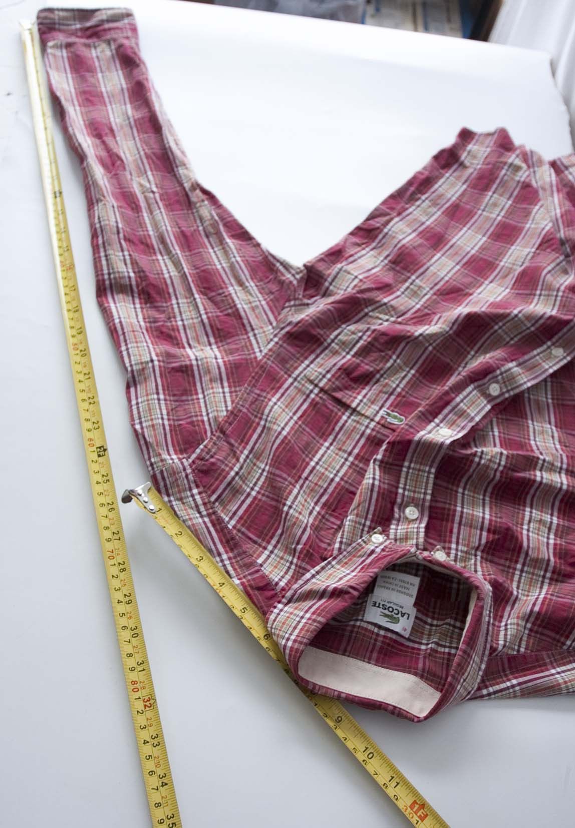 Lacoste Lacoste Shirt Size 41 / Medium Plaid Size US M / EU 48-50 / 2 - 5 Thumbnail