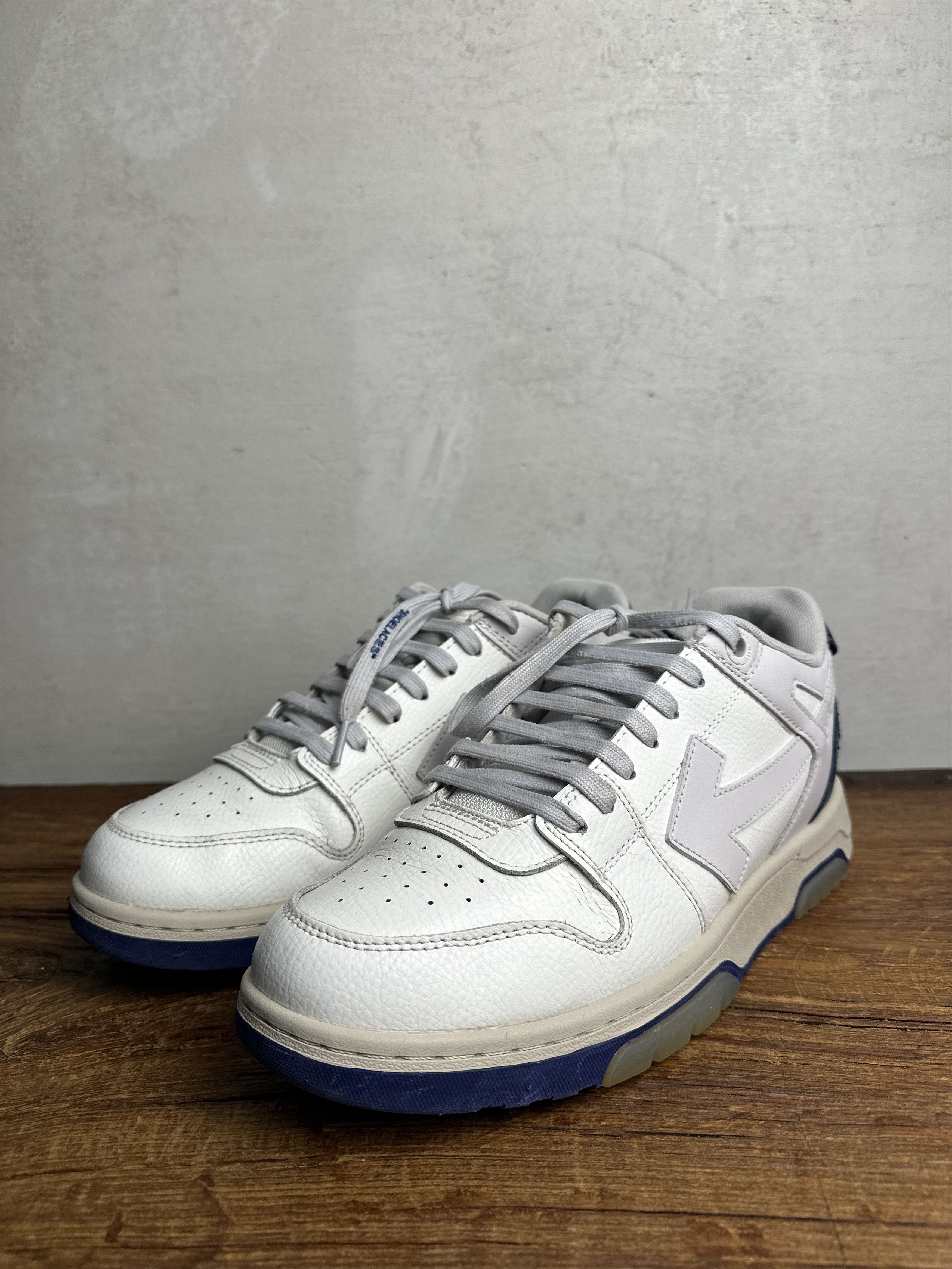 Off-White Off-White Out Of Office Sneakers White/Navy Size US 10 / EU 43 - 4 Thumbnail