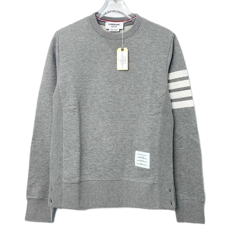 Thom Browne Thom Browne Gray Cotton Women's Sweatshirt 0089 Size S / US 4 / IT 40 - 1 Thumbnail
