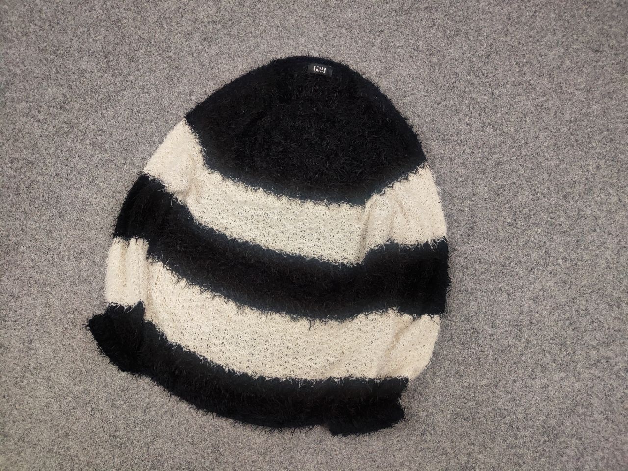 Hysteric Glamour Vintage G21 Japan Hysteric Glamour Style Striped Fur Sweater Size US S / EU 44-46 / 1 - 3 Thumbnail