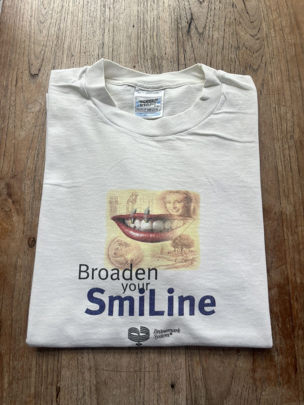 Vintage Vintage Broaden your SmiLine Branemark System 90’s T-shirt Size US M / EU 48-50 / 2 - 1 Thumbnail