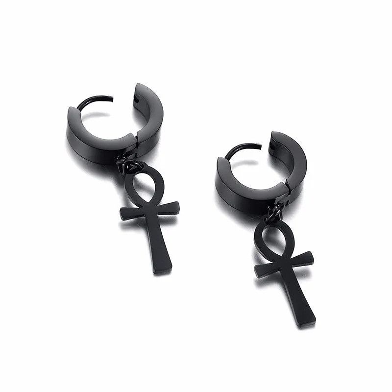 Japanese Brand × Vintage 1Pair EGYPTIAN CROSS Earrings Size ONE SIZE - 2 Thumbnail