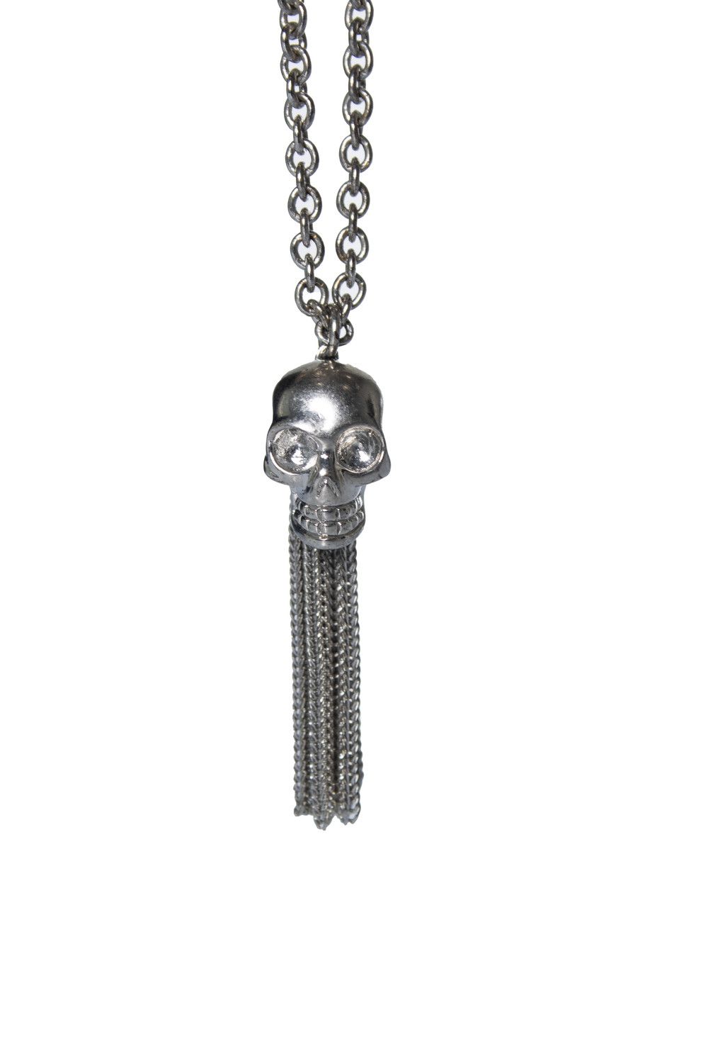 Alexander McQueen Alexander McQueen, skull tassel necklace in silvery Size ONE SIZE - 4 Thumbnail