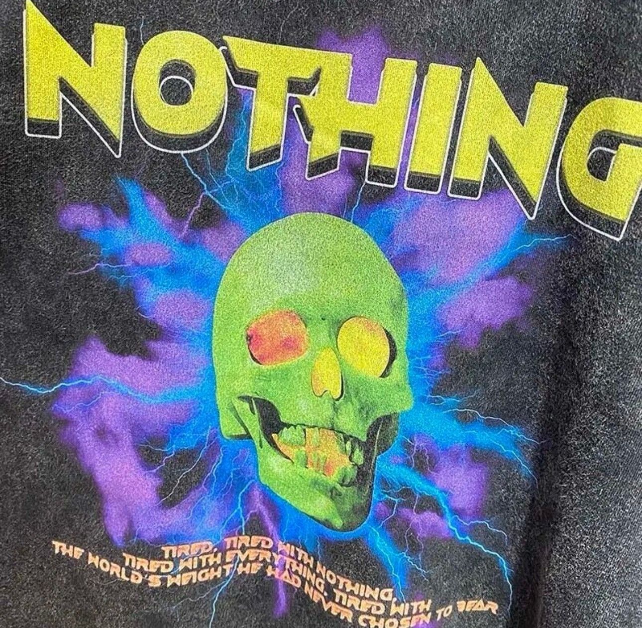 Vintage 90s Skulls Printed Vintage Oversized T Shirt Size US M / EU 48-50 / 2 - 2 Thumbnail