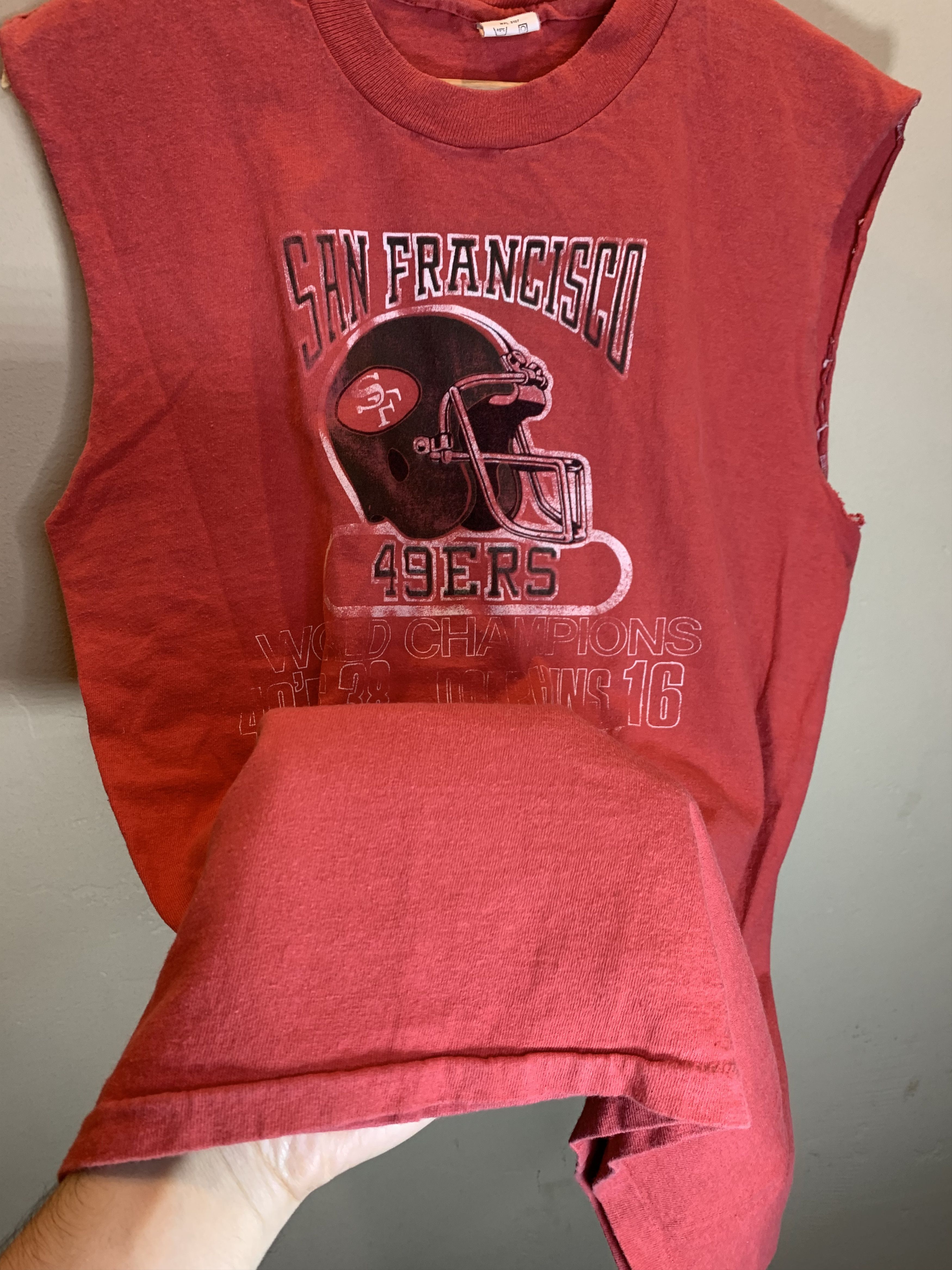 Vintage RARE* Vintage 80s San Francisco 49ers Single Stitch Tank Top Size US L / EU 52-54 / 3 - 4 Thumbnail