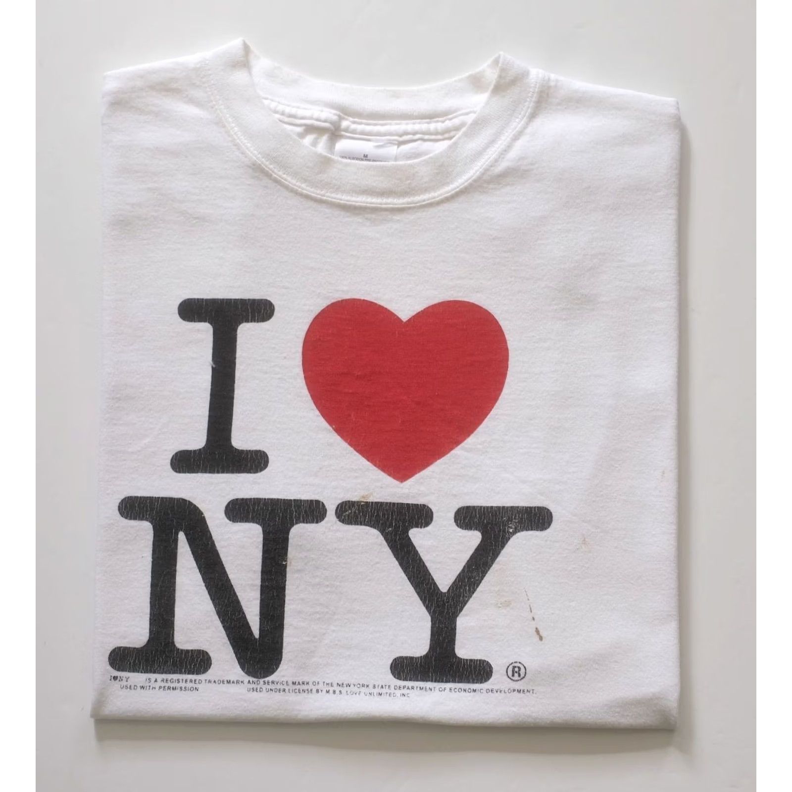 Vintage I LOVE NEW YORK VTG Y2K 90s RETRO DISTRESSED SLEEVELESS GRAPHIC T SHIRT M White Mens Size M Size US M / EU 48-50 / 2 - 6 Thumbnail