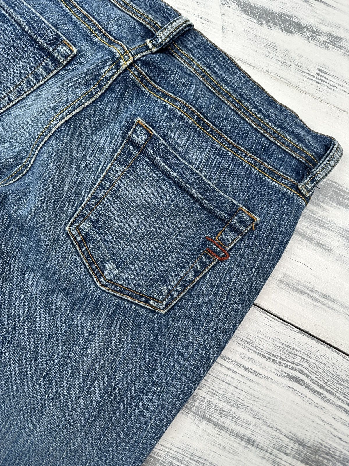 Diesel Y2K DIESEL Low Rise Blue Flared Jeans Women’s Pants Size 28" / US 6 / IT 42 - 8 Thumbnail