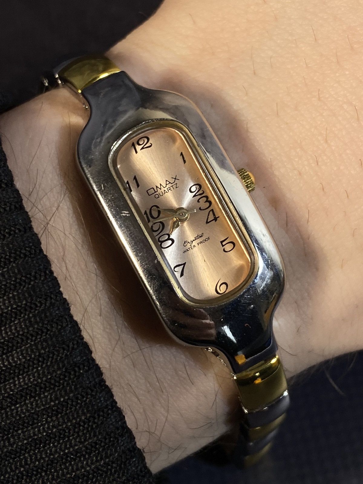 Japanese Brand Vintage Two-Tone Rectangular Watch Japanese Brand ✨ Size ONE SIZE - 3 Thumbnail