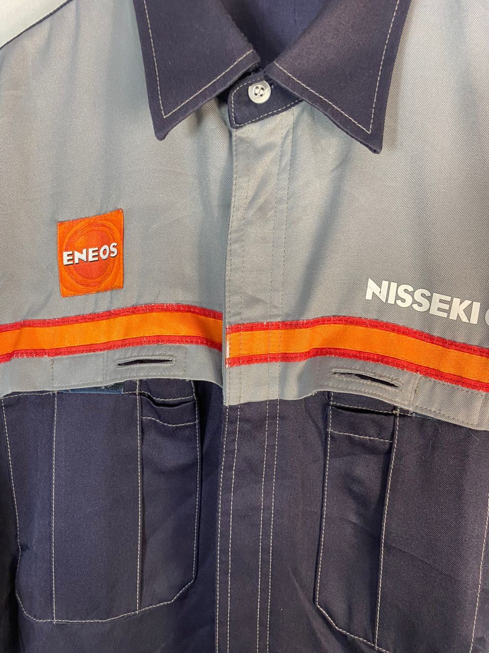 Japanese Brand × Sports Specialties × Vintage Eneos nisseki gas uniform zipper shirt by isetan Size US L / EU 52-54 / 3 - 4 Thumbnail
