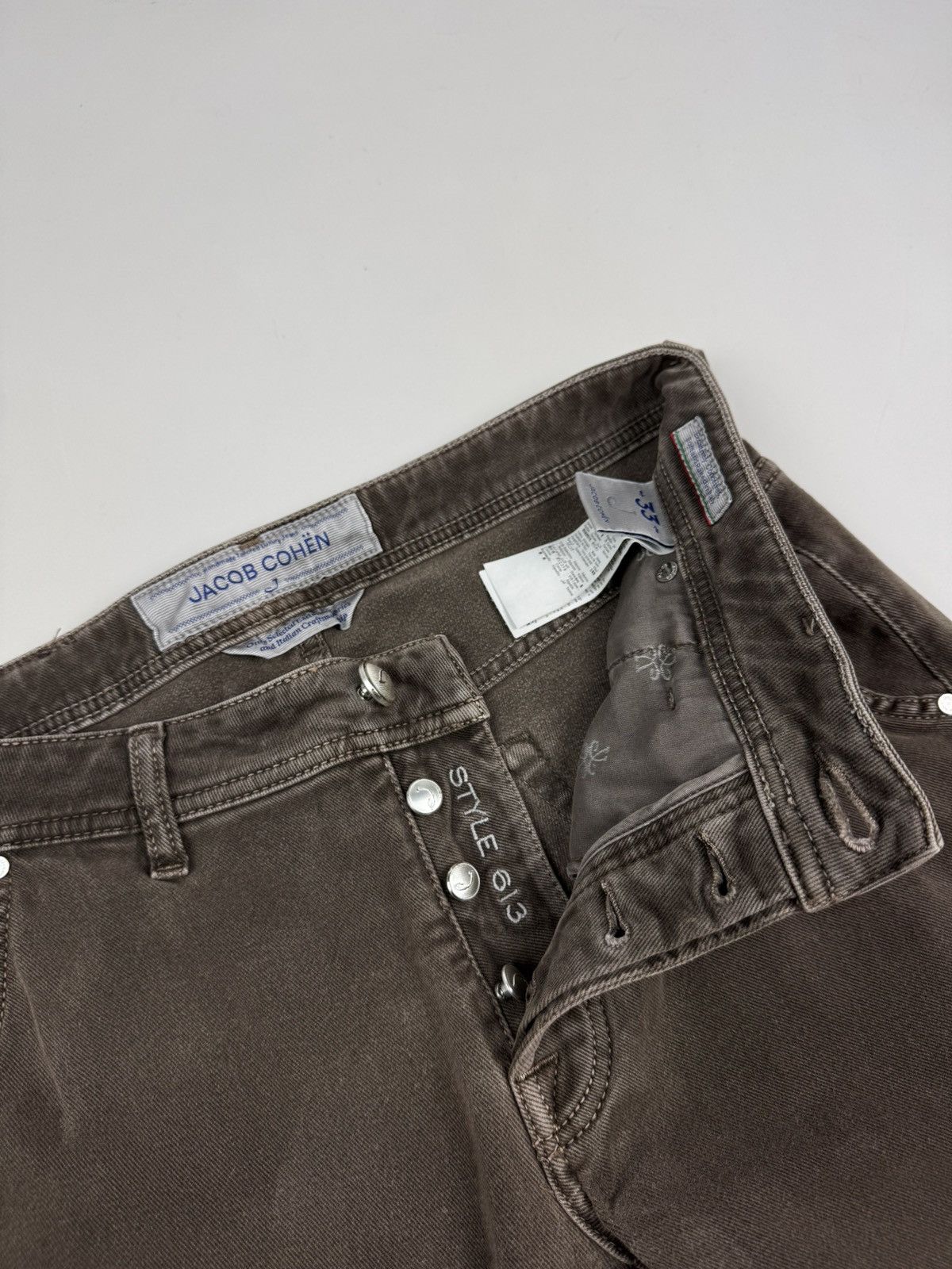 Jacob Cohen Jacob Cohen Style 613 Brown Casual Pants Size US 33 - 10 Thumbnail