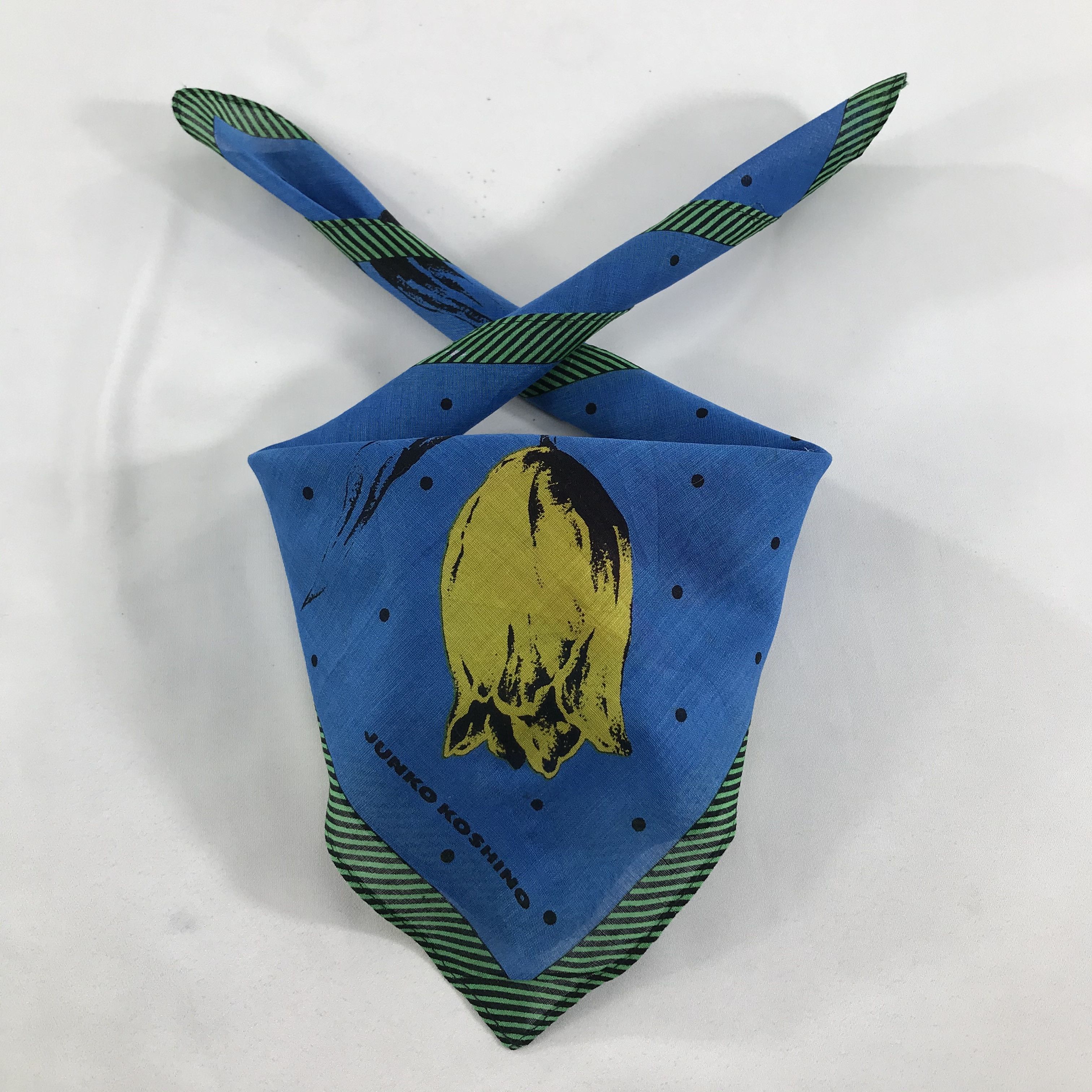 Mr. Junko × Vintage Junko Koshino Bandana / Handkerchief / Neckerchief - S1252 Size ONE SIZE - 3 Thumbnail