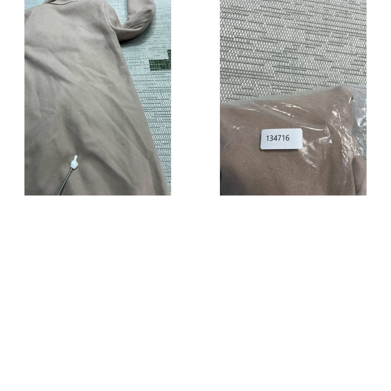 Allsaints AllSaints Overcoat Womens 2 Wool Brown Solid Mid-Length 3/4 Sleeve Button Pockets Casual Winter Fall Spring Regular Coat Mens Size XS / US 0-2 / IT 36-38 - 9 Thumbnail
