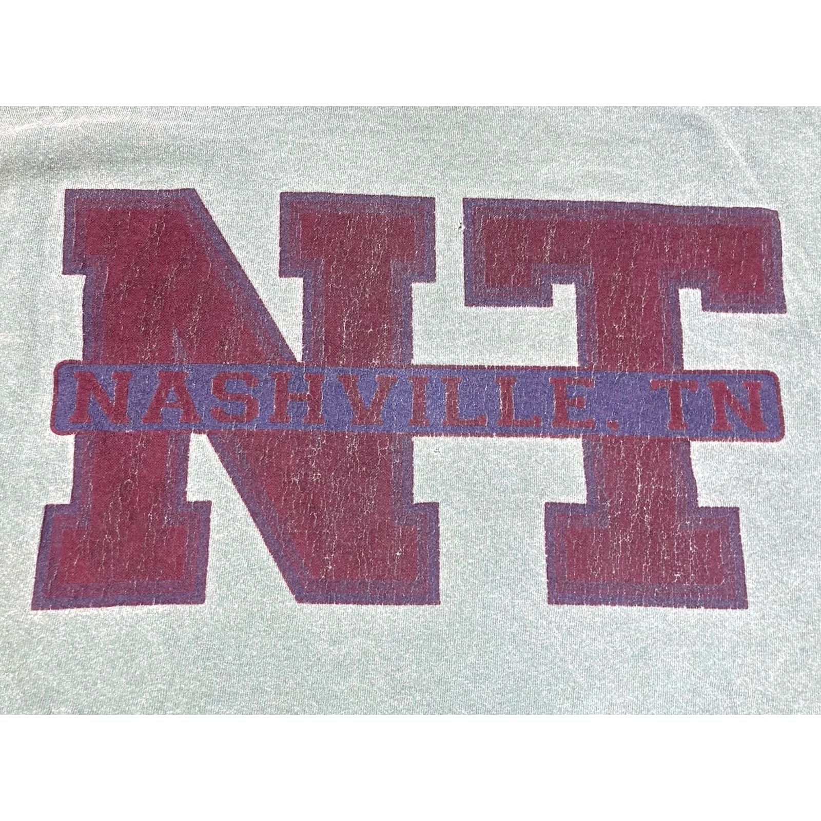 Vintage VINTAGE Badger Sportswear Nashville Tennessee Graphic T-shirt Men L Green 90s Single Stitch Shirt Adult Large 90s City USA Mens Size US L / EU 52-54 / 3 - 2 Thumbnail