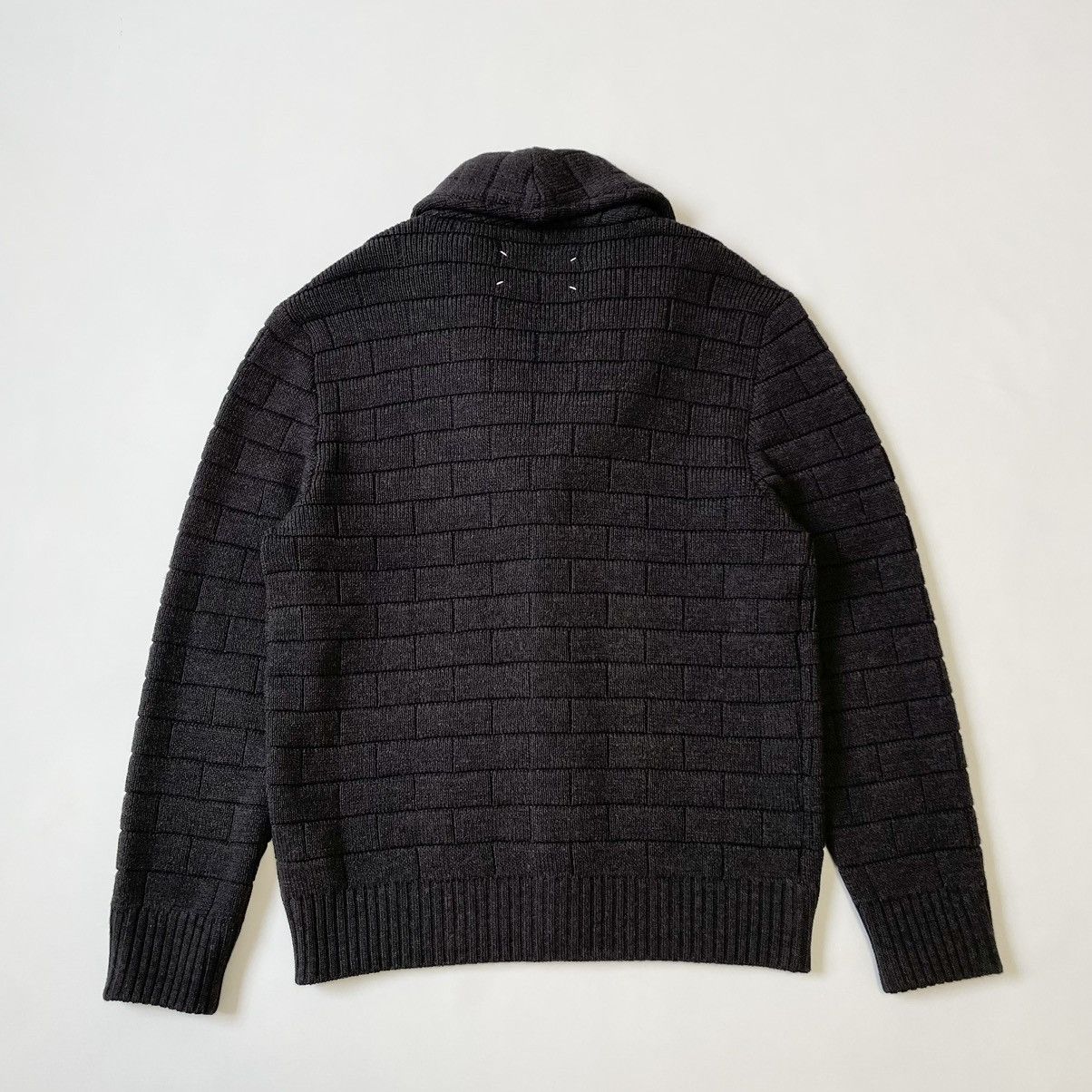 Maison Margiela A/W 08 ‘Shawl Collar’ Grey Wool Cardigan Size US XL / EU 56 / 4 - 12 Thumbnail