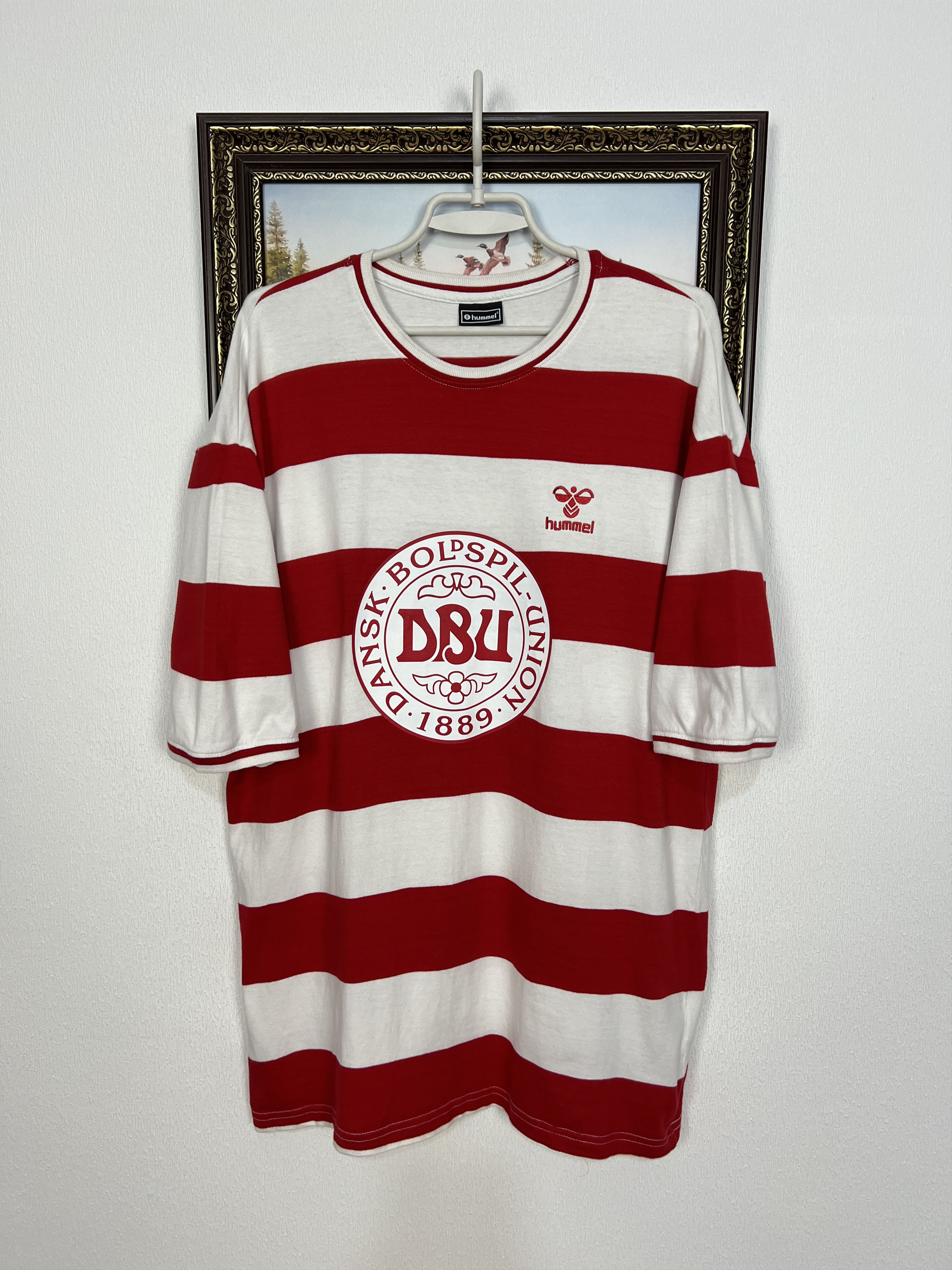 Hummel Denmark Football Shirt Soccer National Team Jersey Trikot Size US L / EU 52-54 / 3 - 1 Thumbnail