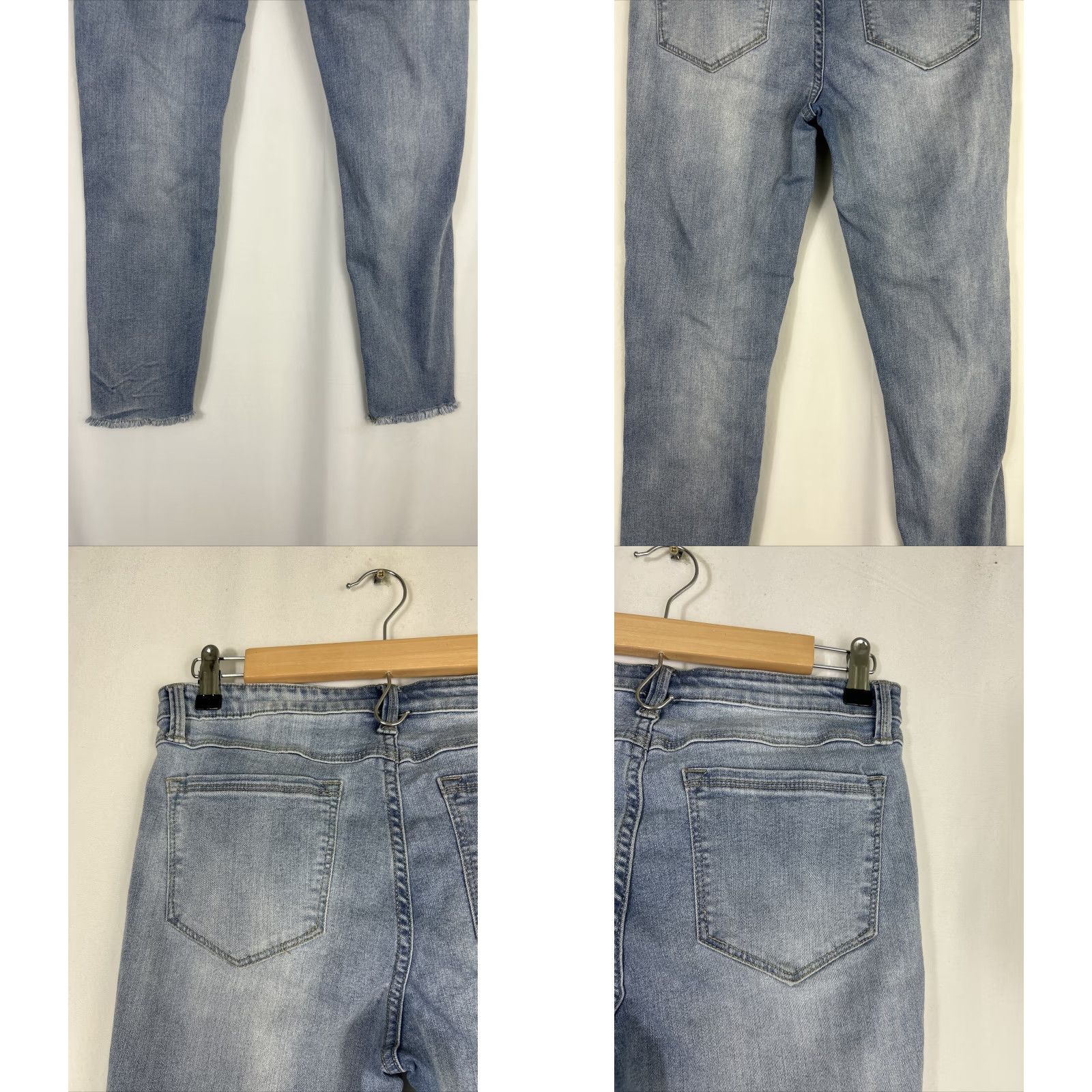 Buffalo David Bitton Buffalo Jeans Women Slim Skinny 6 28x27 Light Wash Blue Denim Cotton Blend Zip Rip and Repair 90s Classic Girls? Size 28" / US 6 / IT 42 - 8 Thumbnail