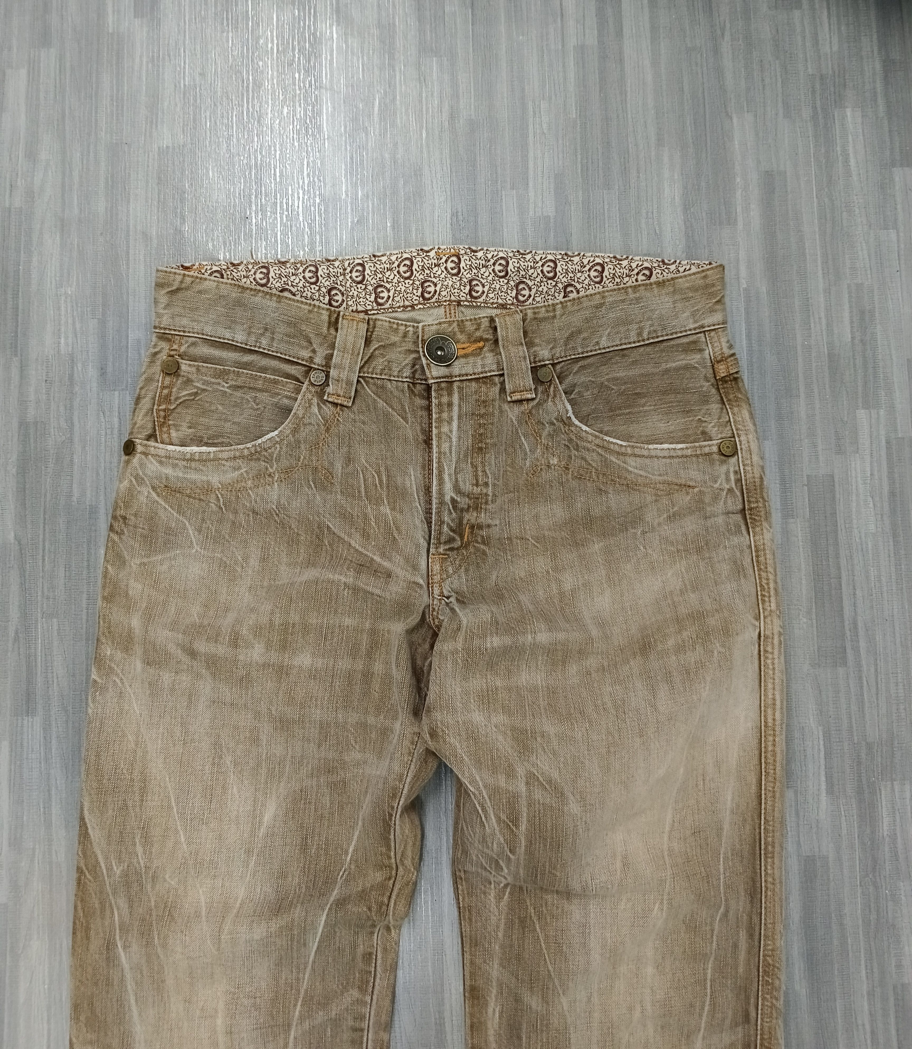 Edwin DiSTRESSED WASHED BROWN EDWIN DENIM PANTS Size US 33 - 4 Thumbnail