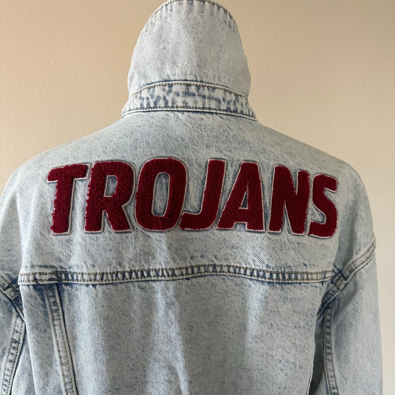 Other Hype & Vice Denim USC Trojans College Jacket Relaxed Size S Size S / US 4 / IT 40 - 12 Thumbnail