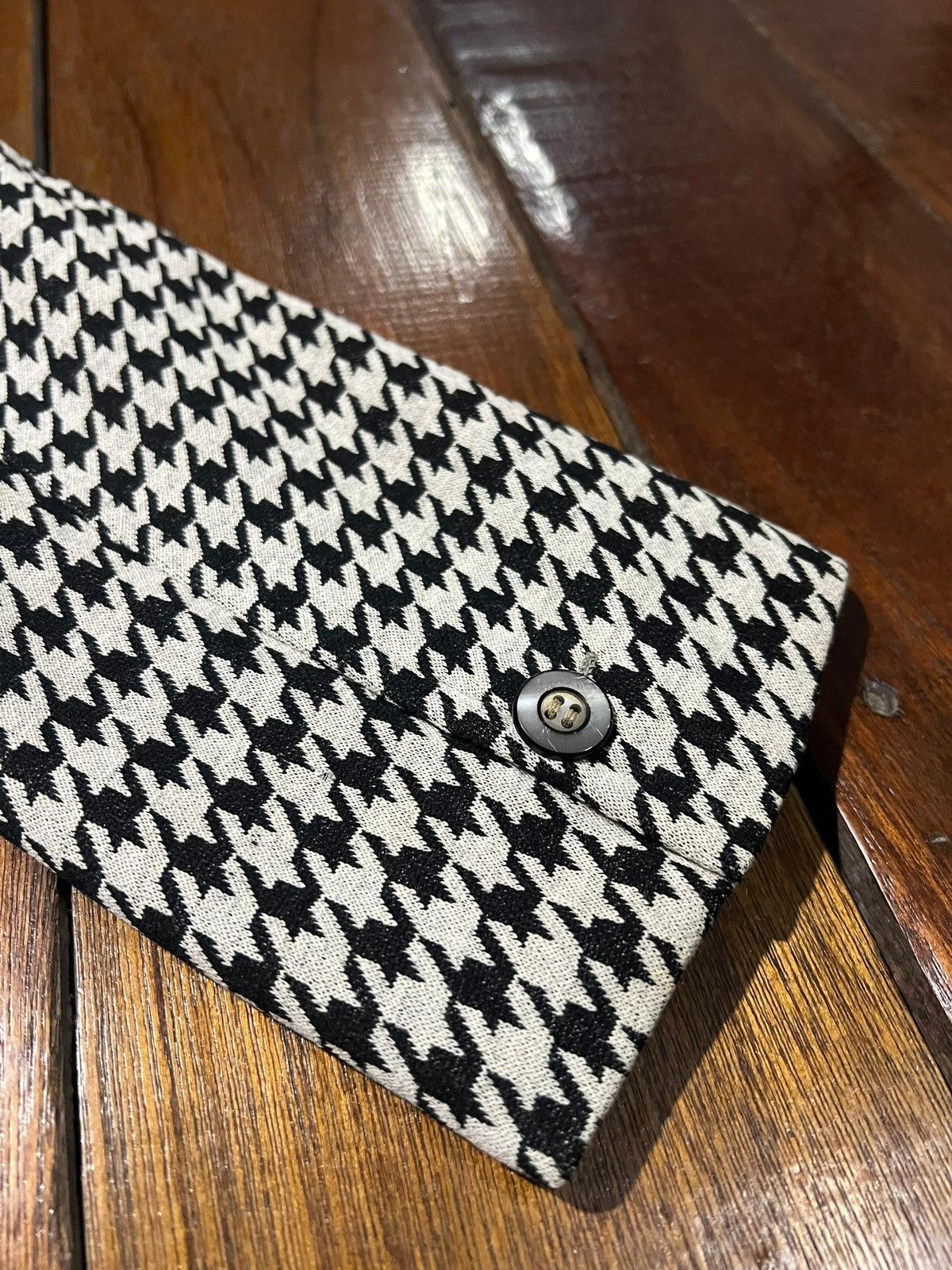 Ermenegildo Zegna Vintage Houndstooth Blazer by Ermenegildo Zegna (1990s) Size 38R - 6 Thumbnail