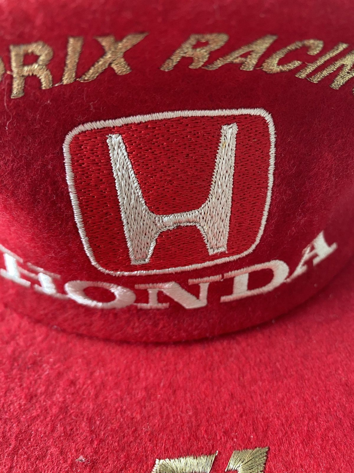 Honda Vintage Honda F1 Grand Prix Racing Wool Felt Podium Cap Size ONE SIZE - 3 Thumbnail