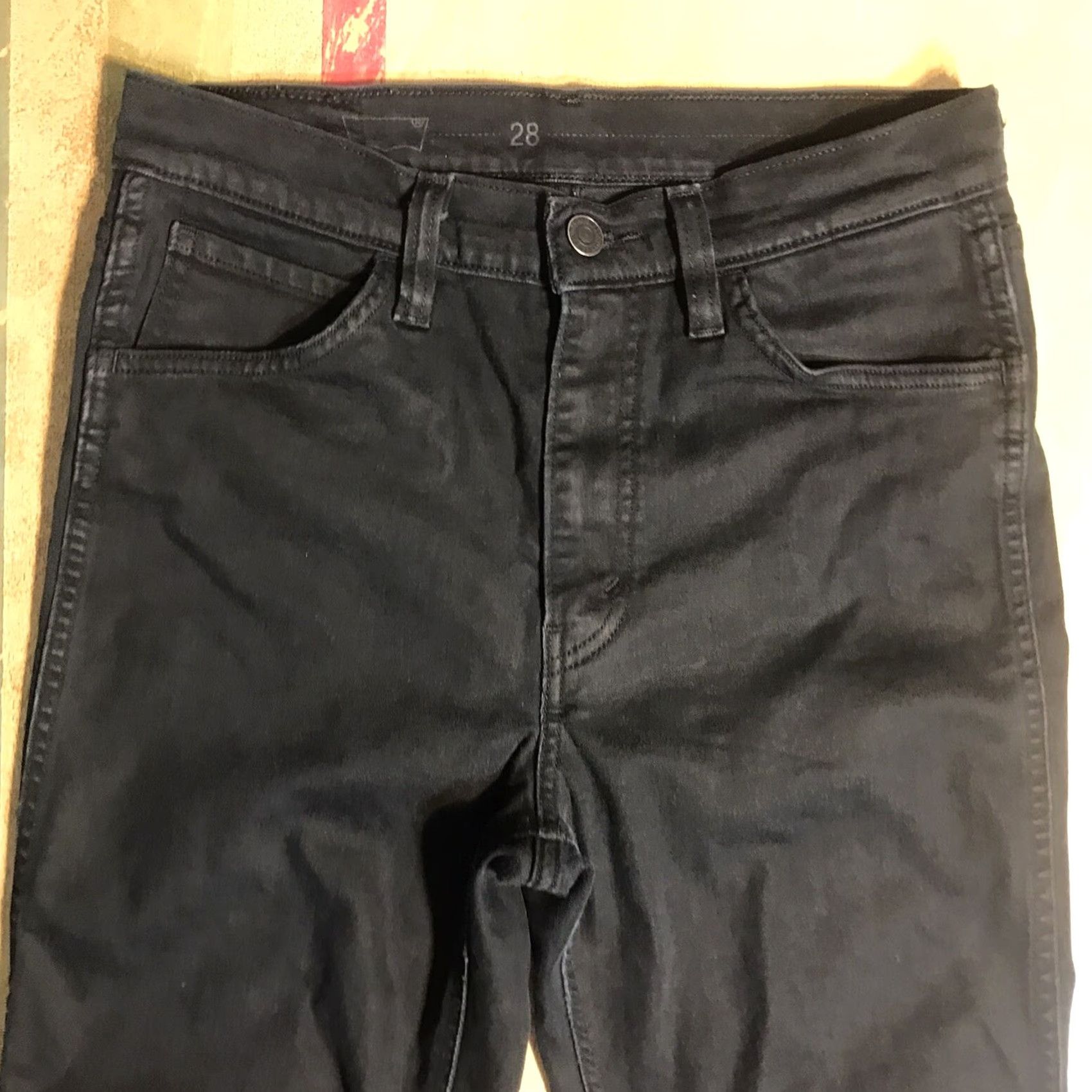 Levi's Levi's Jeans Womens 28x28 Black Skinny Stretch High Rise LINE 8 22774 Inseam 28in Slim 5-Pocket Denim Size 28" / US 6 / IT 42 - 5 Thumbnail