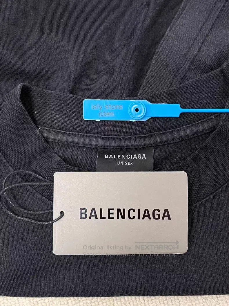 Balenciaga Balenciaga Letter Heart Pattern Printed Round Neck Casual Size US M / EU 48-50 / 2 - 4 Thumbnail
