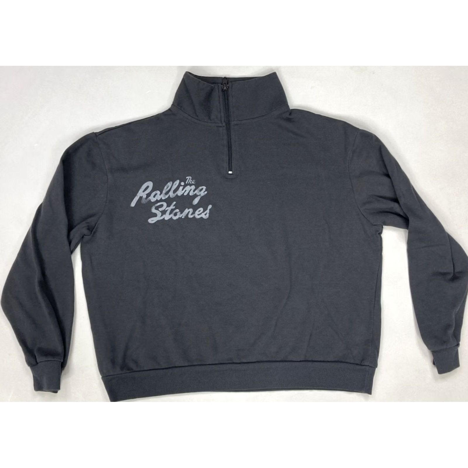 Vintage VINTAGE The Rolling Stones Sweatshirt Women Small Black Cotton Logo 1/4 Zip Lightweight Graphic Print Music Retro Band 4 Seasons Mens? Size S / US 4 / IT 40 - 2 Thumbnail