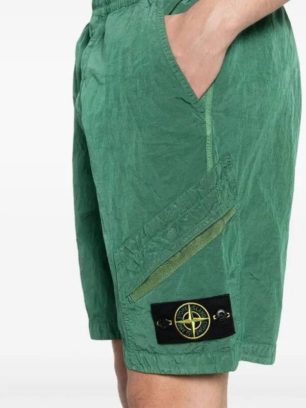 Stone Island Stone Island - Metallic Cargo Bermuda Shorts SS23 Size US 30 / EU 46 - 1 Thumbnail
