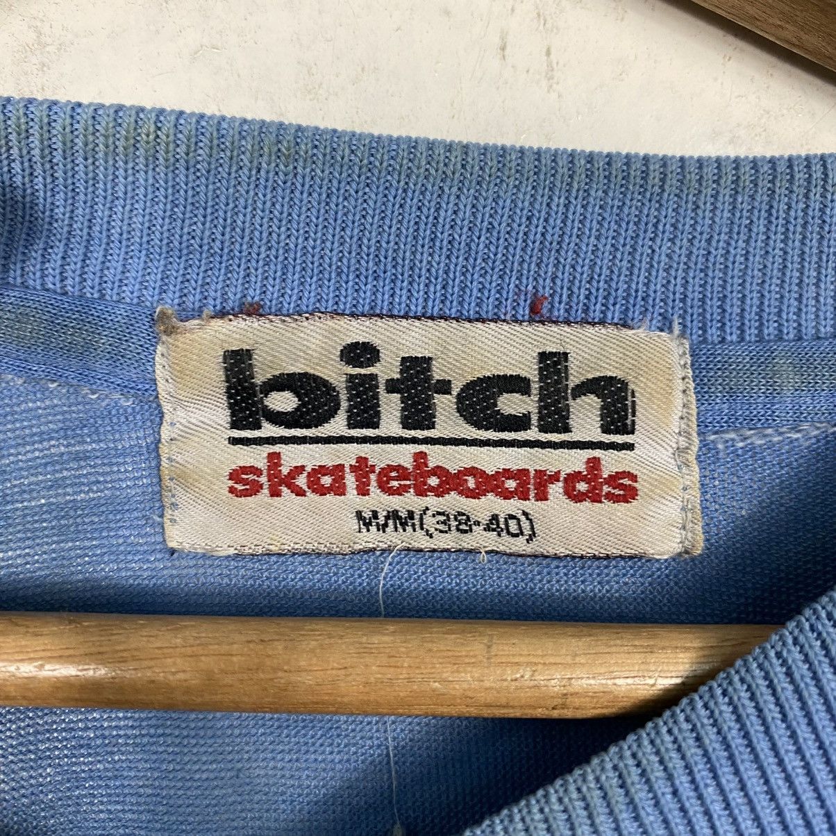 Vintage Vintage 80s Bitch skateboard vneck sweat Size US M / EU 48-50 / 2 - 12 Thumbnail