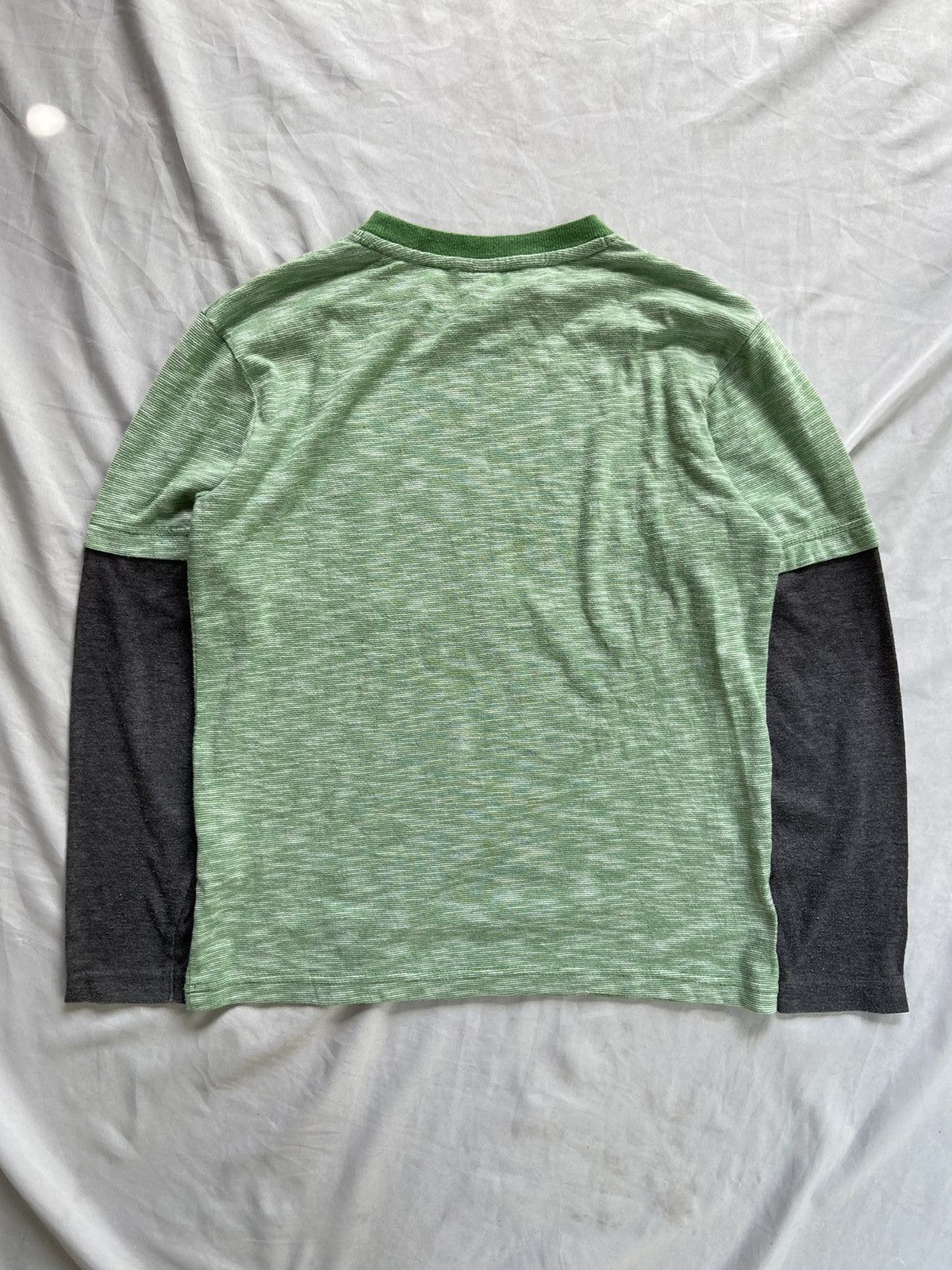 Japanese Brand JAPANESE TOP VALU DOUBLE LAYER POEM LONG SLEEVE Size US S / EU 44-46 / 1 - 12 Thumbnail