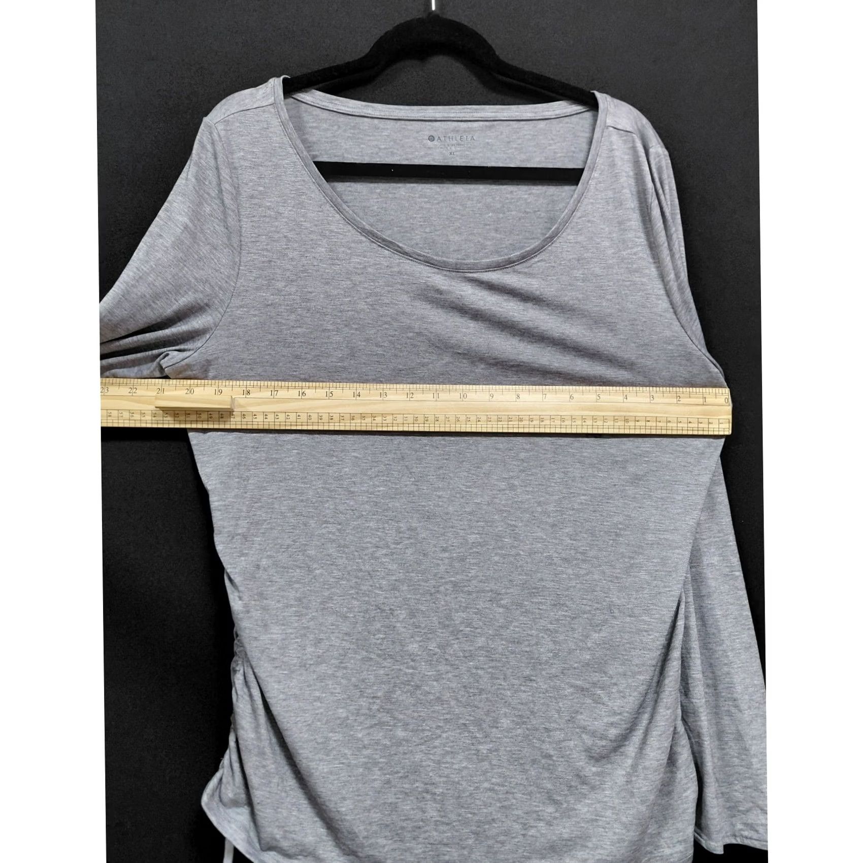 Athleta Athleta Ruched Long Sleeve Gray Knit Women XL Size XL / US 12-14 / IT 48-50 - 5 Thumbnail