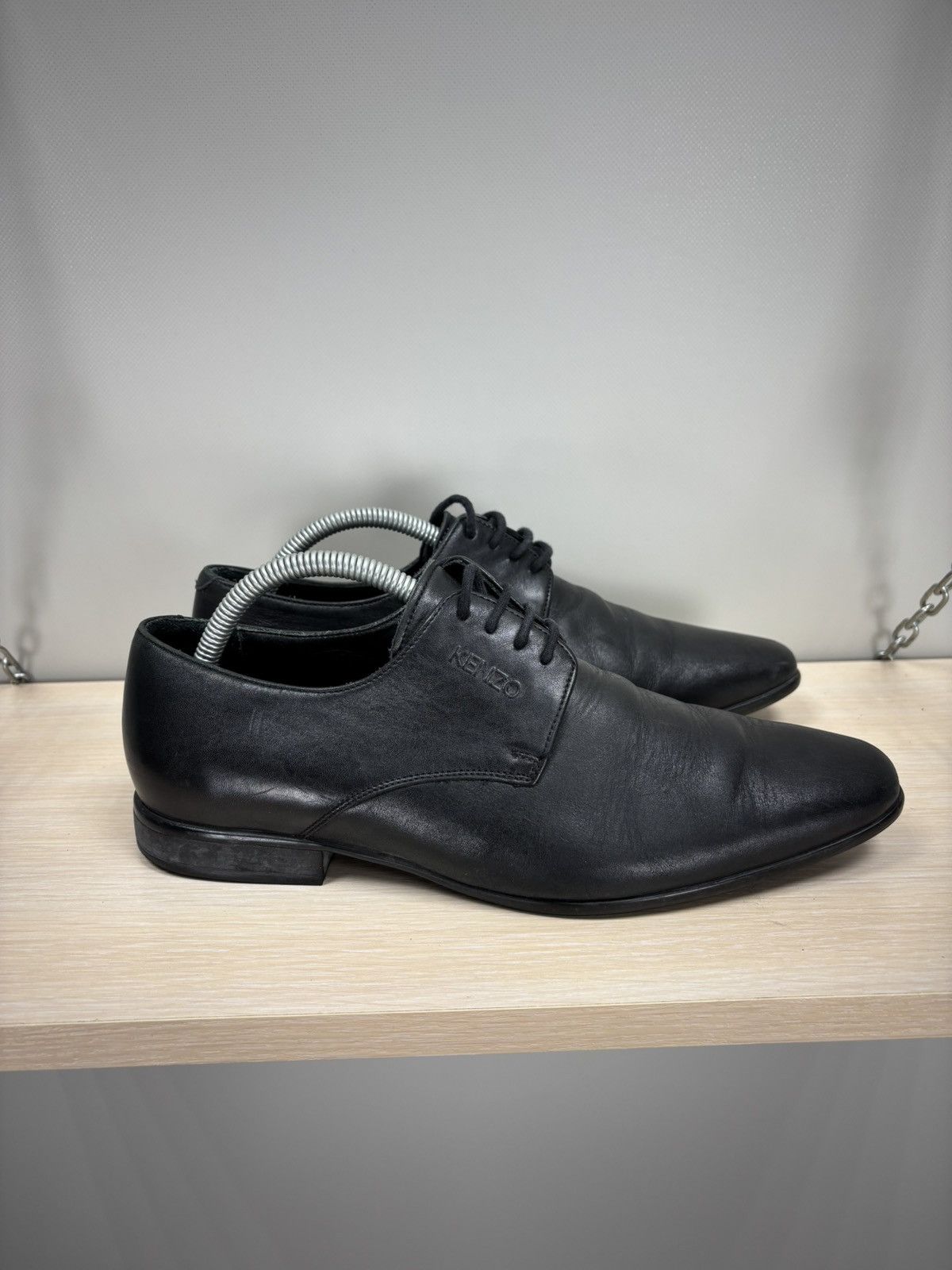 Kenzo Mens leather shoes Kenzo Size 7 1/2 Color Black Size US 7.5 / EU 40-41 - 5 Thumbnail