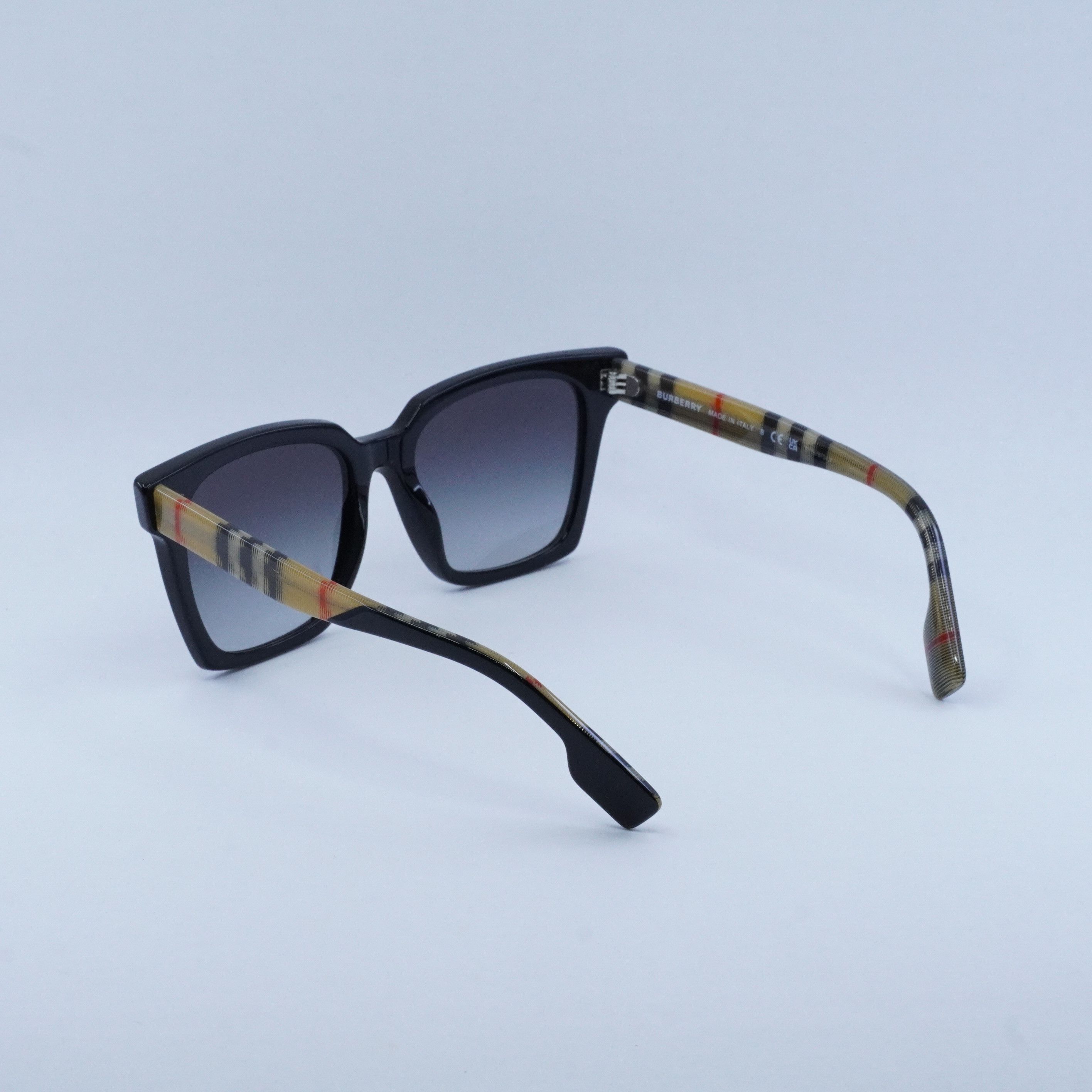 Burberry Burberry BE4335 39298G Sunglasses Black Square Frame Size ONE SIZE - 4 Thumbnail