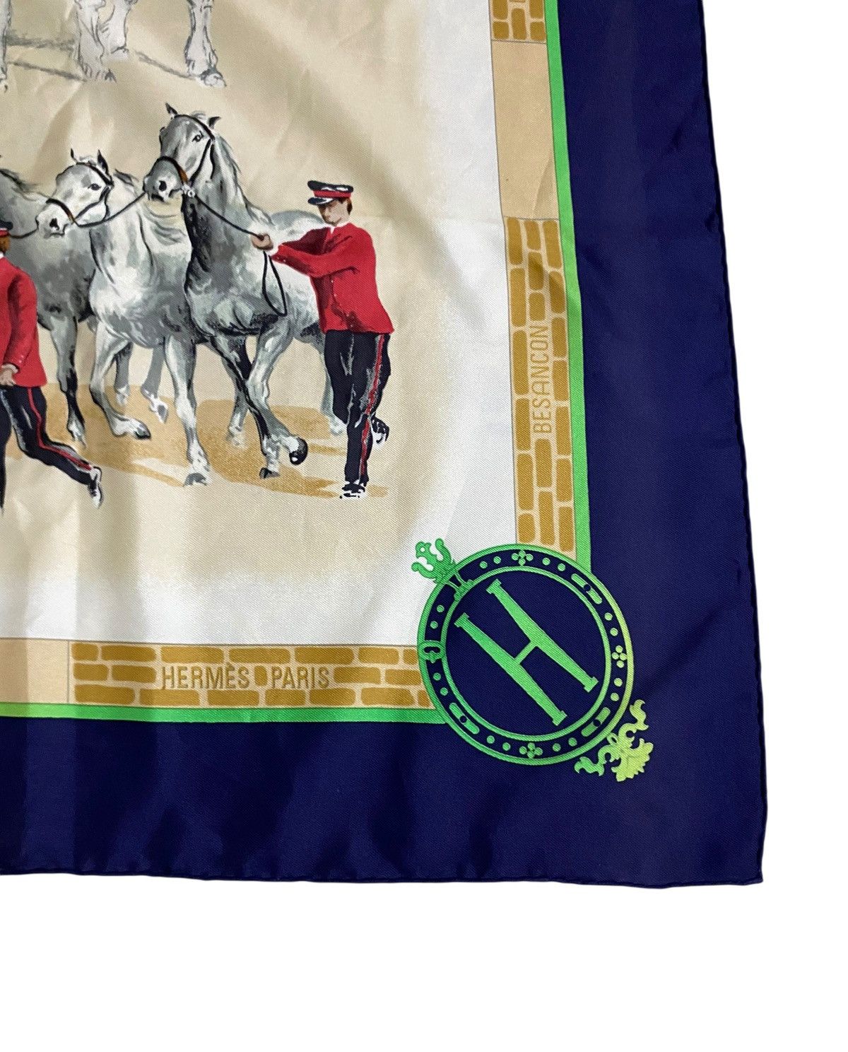 Hermes Vintage Brand Hermes Carre 90 Les Haras Nationax Silk Scarf Size ONE SIZE - 6 Thumbnail