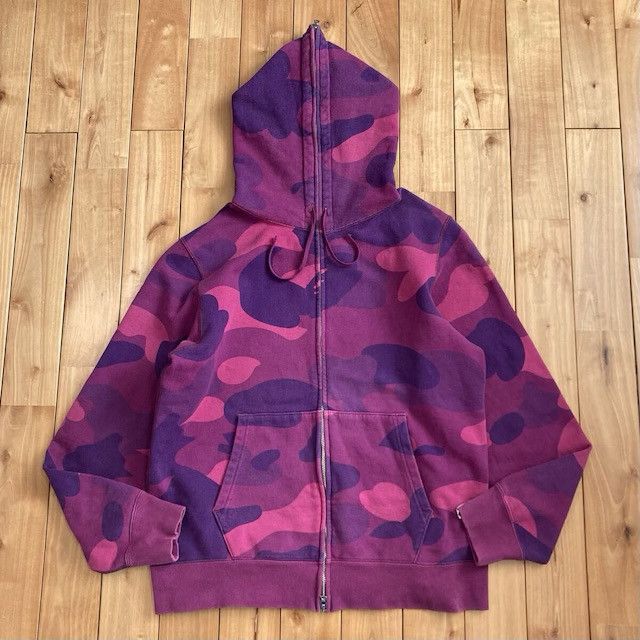 Bape BAPE Giant Purple Camo Full Zip Hoodie a bathing ape NIGO Size US L / EU 52-54 / 3 - 1 Thumbnail