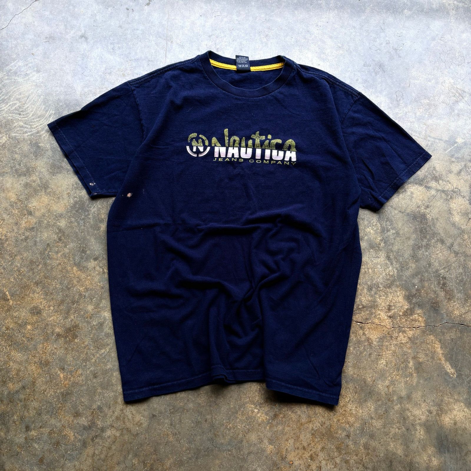 Nautica × Quiksilver Vintage Y2K Nautica Jeans T-shirt Size US M / EU 48-50 / 2 - 1 Thumbnail