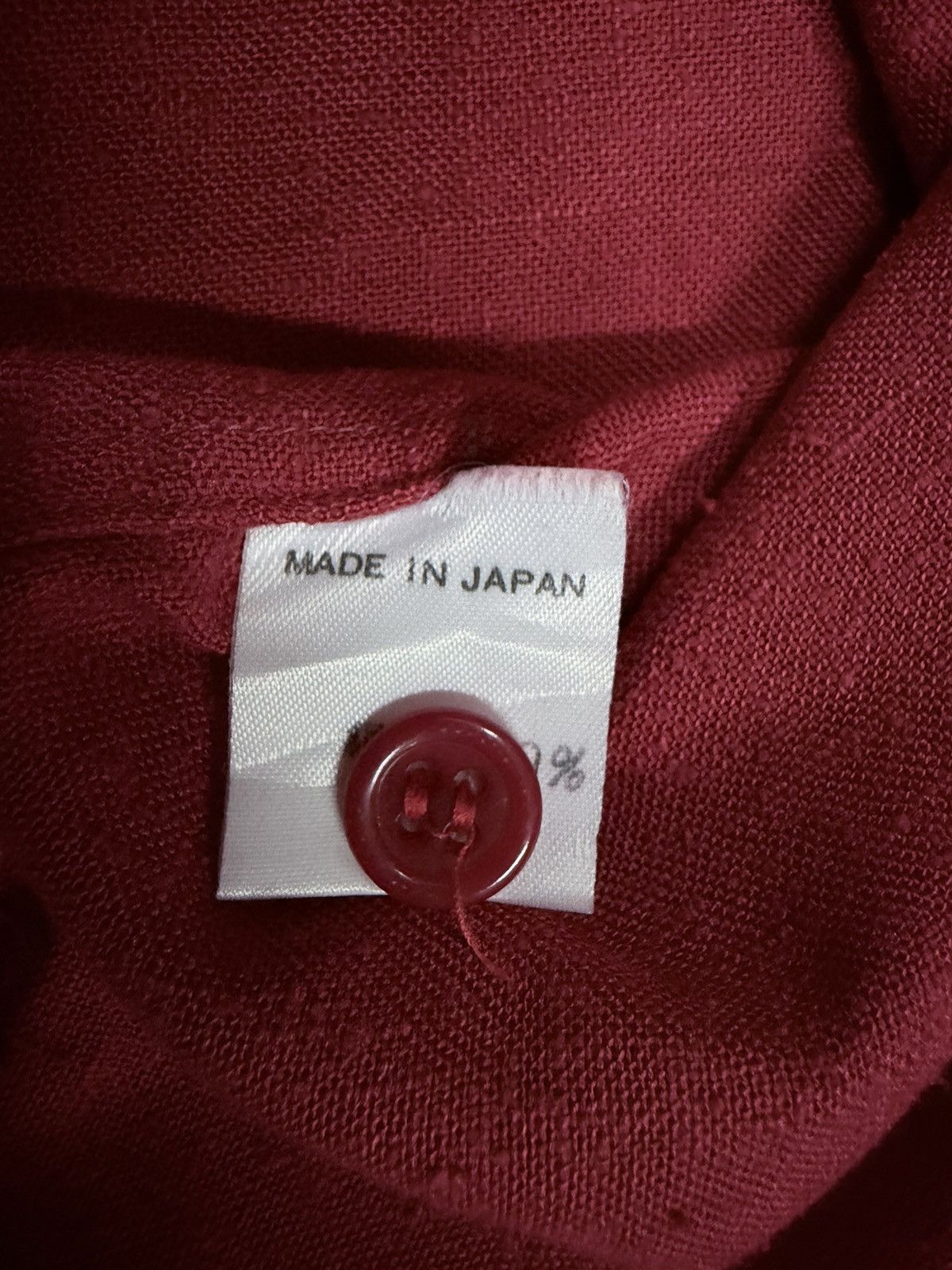 Yohji Yamamoto Vtg🔥80’s Workshop Yohji Yamamoto Cotton Linen Red Button Ups Size US XL / EU 56 / 4 - 20 Thumbnail