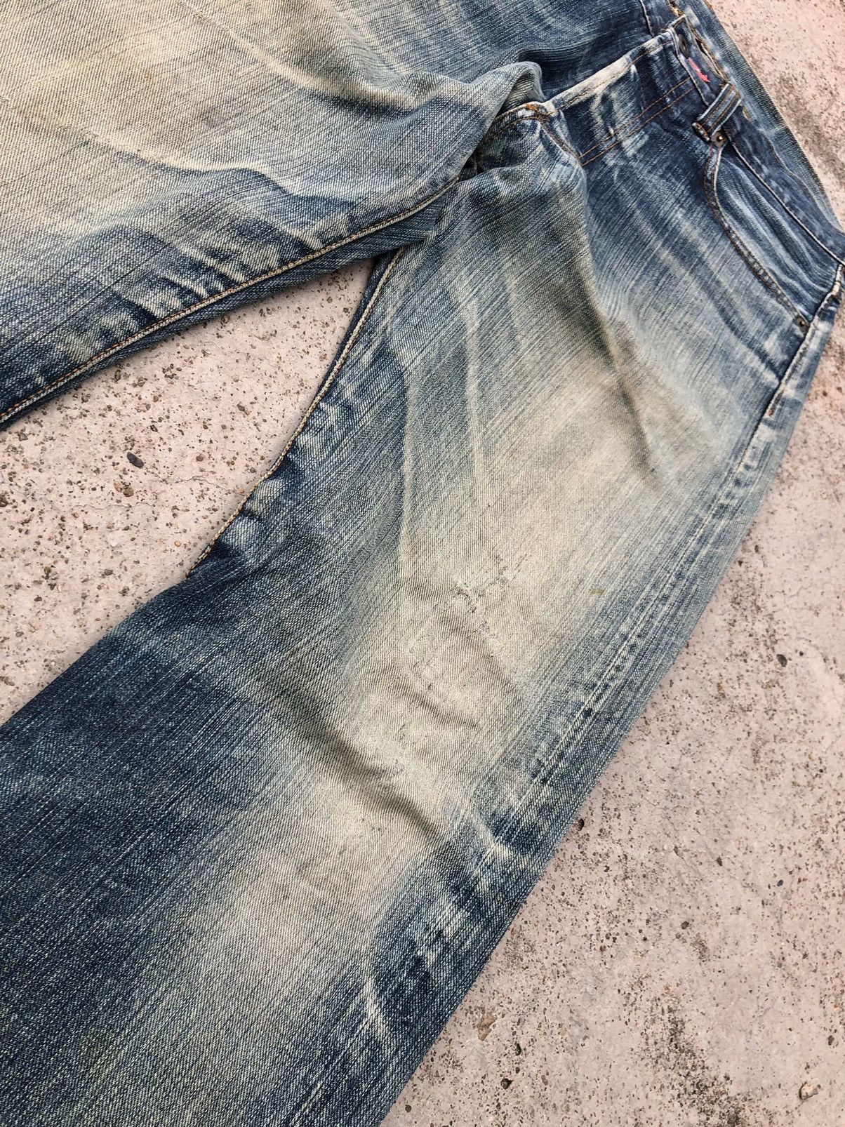 Hypebeast SELVEDGE⚡️⚡️DISTRESSED DENIM BY BBPBX JEANS Size US 33 - 3 Thumbnail