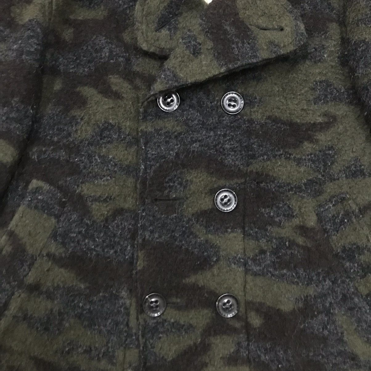 Japanese Brand × Vintage VINTAGE 291295 HOMME CAMO STYLE WOOL COAT JACKET Size US M / EU 48-50 / 2 - 8 Thumbnail