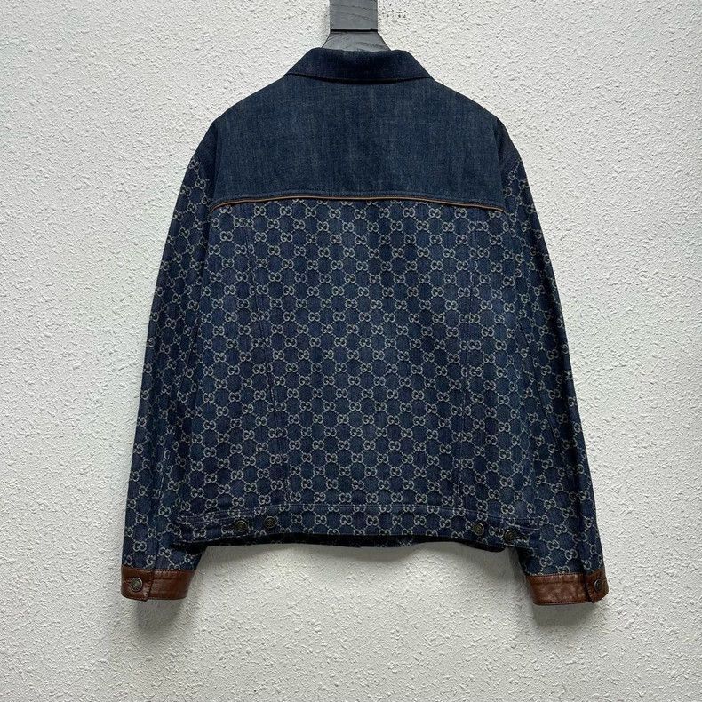 Gucci Gucci Logo Denim Jacket Size 46-2506 Size US M / EU 48-50 / 2 - 2 Thumbnail