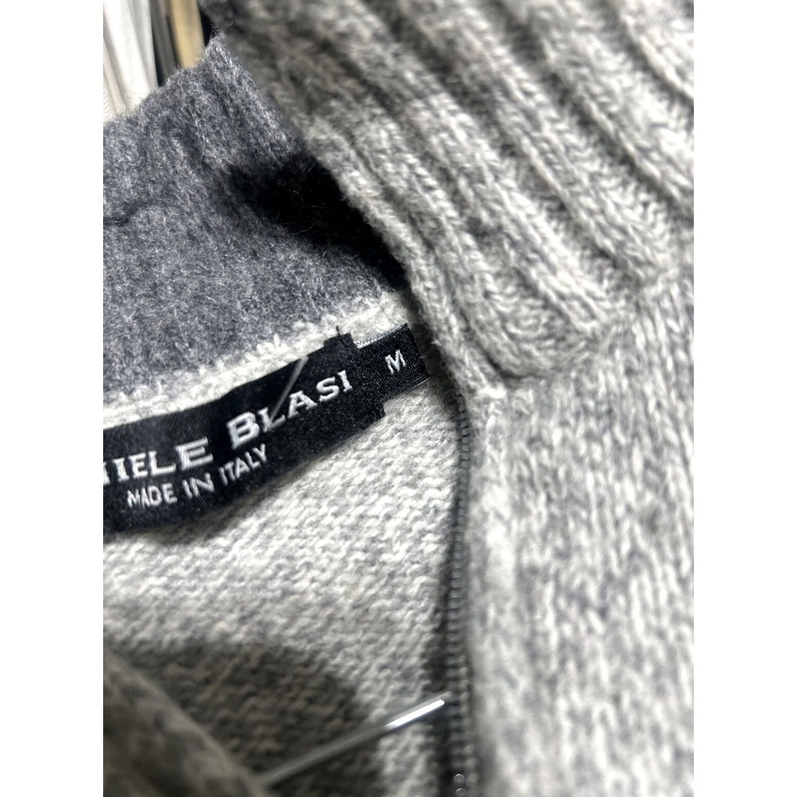 Vintage Daniele Blasi Men’s Wool Blend Knit Sweater Quarter Zip Gray Size XL Regular Holiday/Business/Casual Size US M / EU 48-50 / 2 - 6 Thumbnail