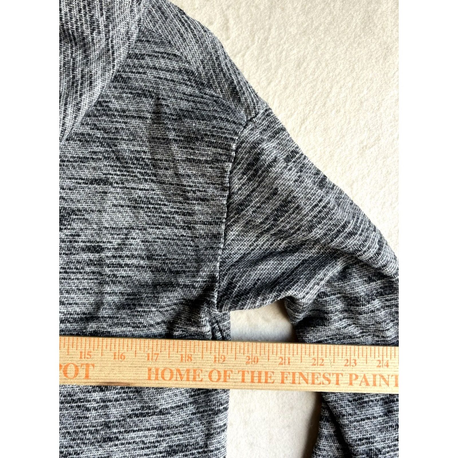 Anthropologie Anthropologie Hoodie Women Crop Sweatshirt Gray Medium Long Sleeve Pullover Knit Cotton Blend Lightweight Athleisure Urban Activewear Size M / US 6-8 / IT 42-44 - 3 Thumbnail