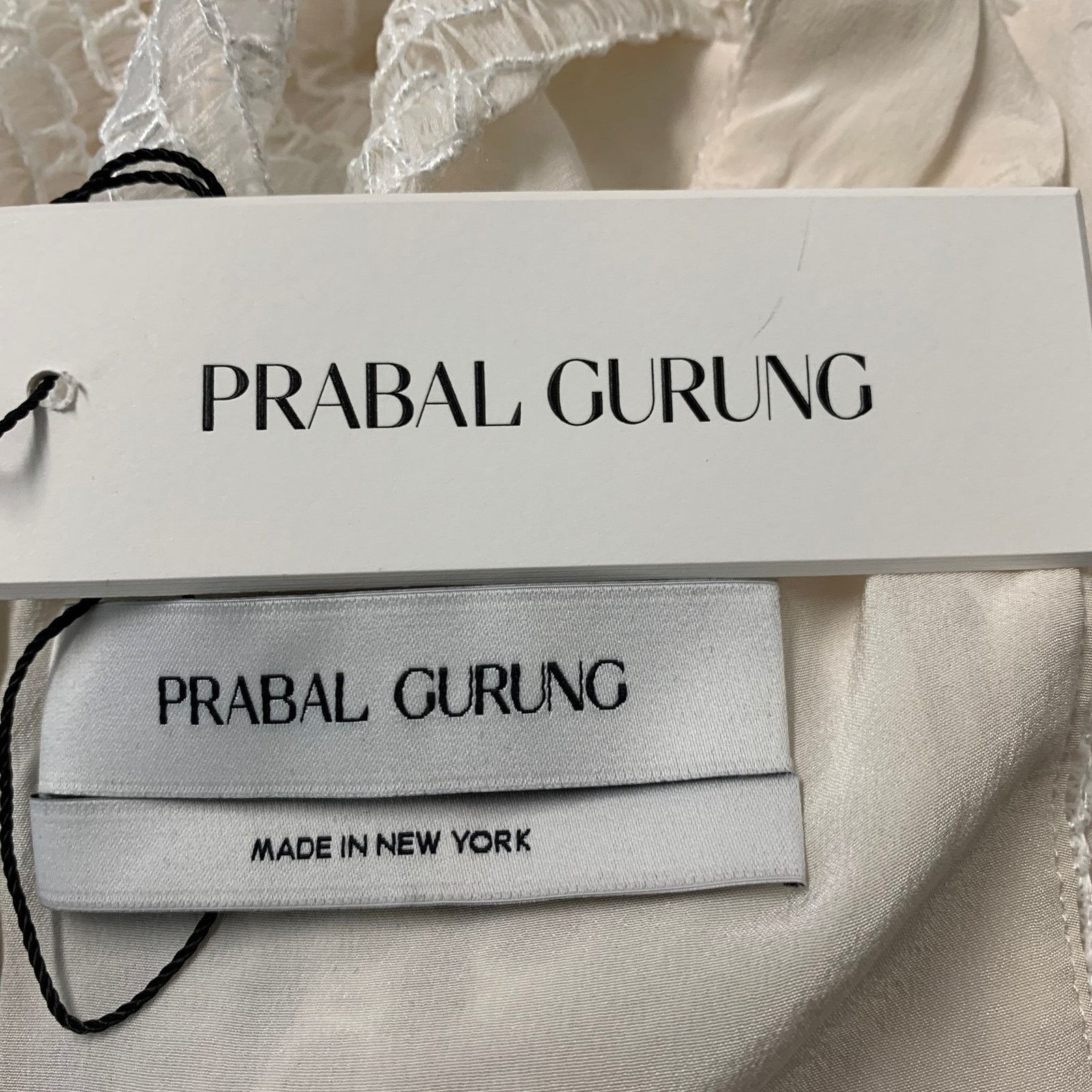 Prabal Gurung PRABAL GURUNG Size 0 White Black Polyester Sheath Midi Dress Size XS / US 0-2 / IT 36-38 - 5 Thumbnail