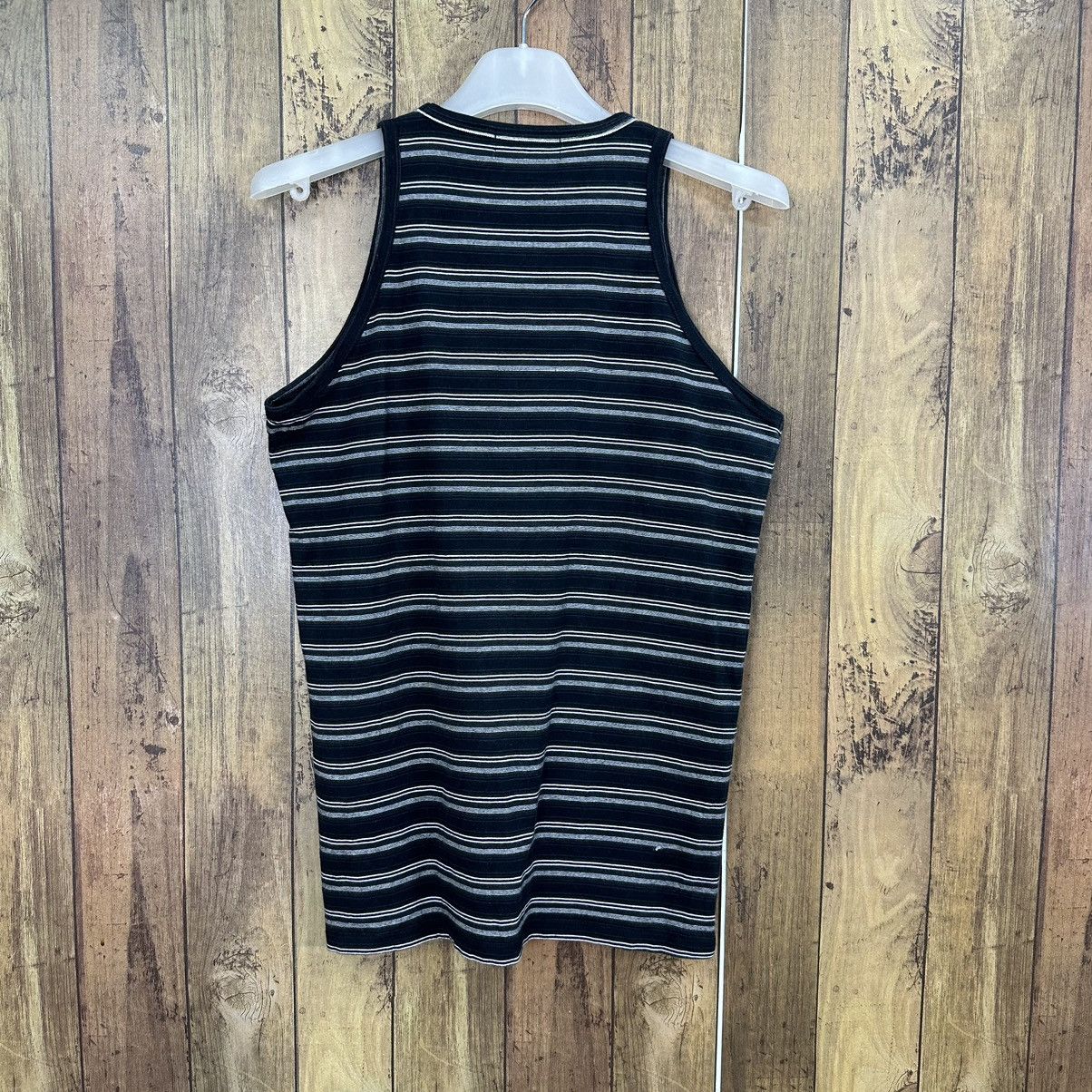 Yohji Yamamoto Vintage AAR Stripe Tank Top by Yohji Yamamoto A770 Size M / US 6-8 / IT 42-44 - 3 Thumbnail