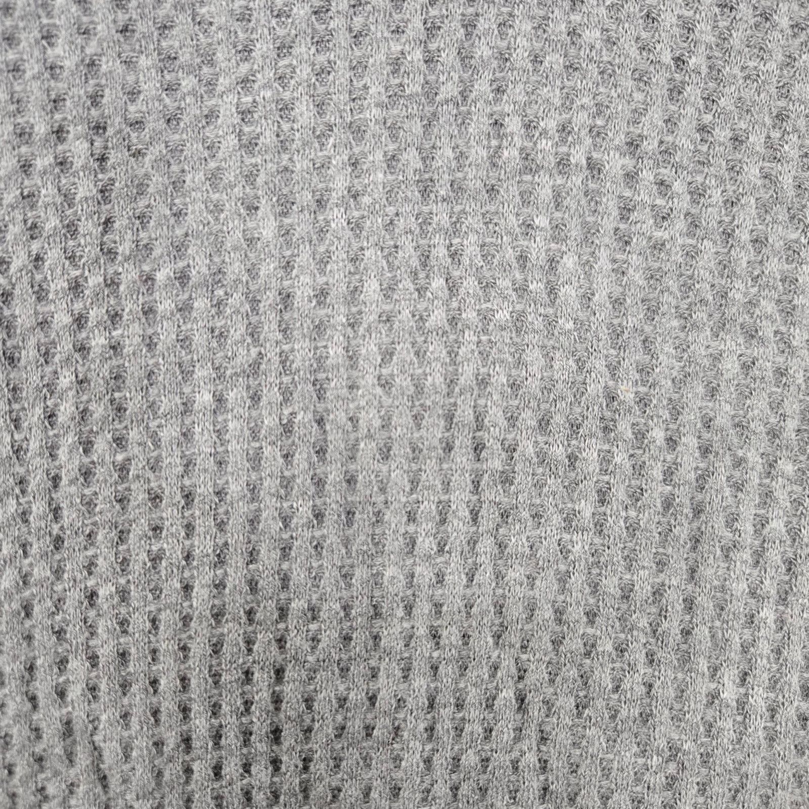 Free People We The Free Gray Waffle Knit Easy Does It Tee Size XS Size XS / US 0-2 / IT 36-38 - 6 Thumbnail
