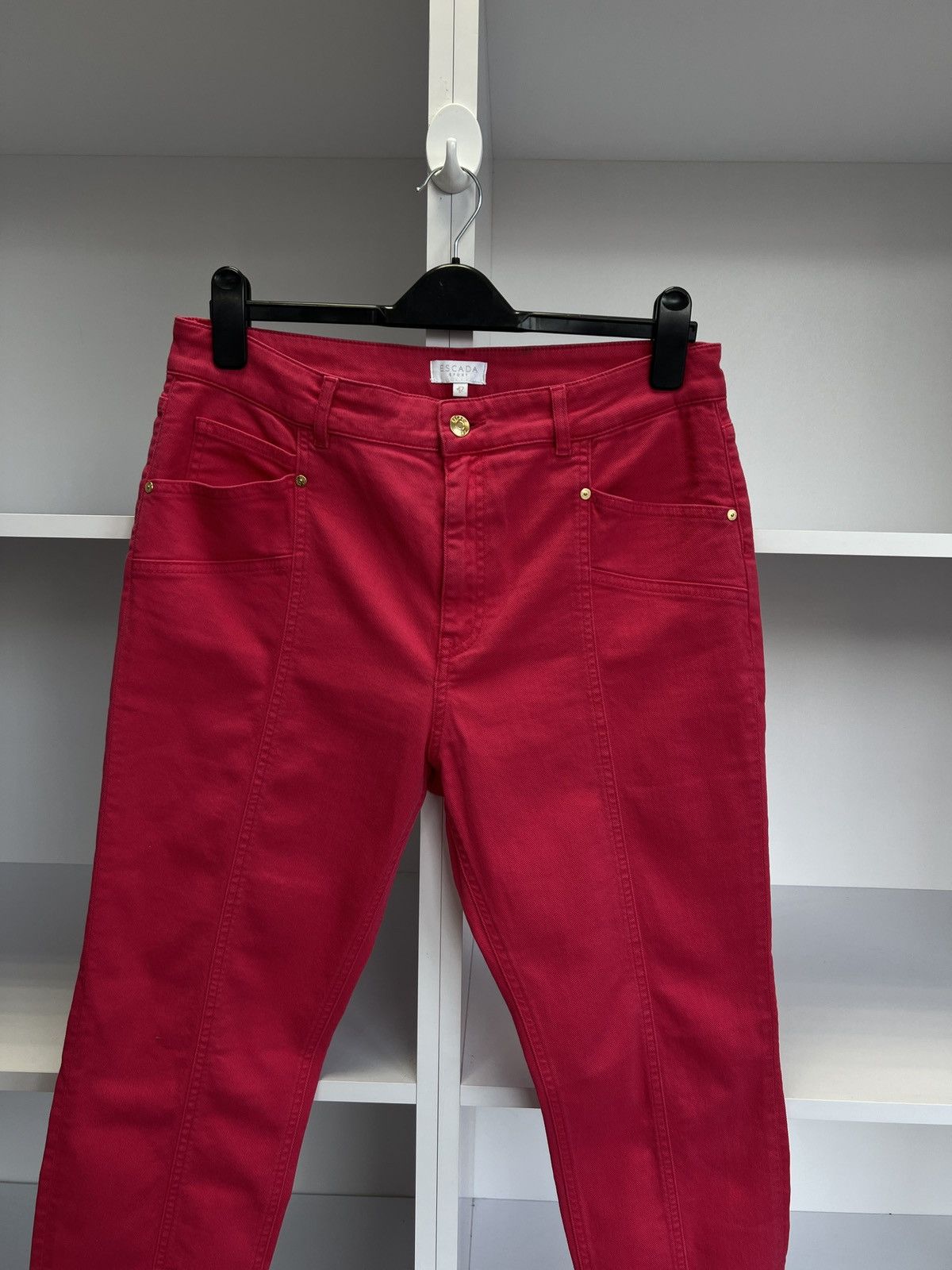 Designer × Escada × Vintage Vintage Escada Sport Women’s Pink Jeans Logo Y2K Size 28" / US 6 / IT 42 - 4 Thumbnail