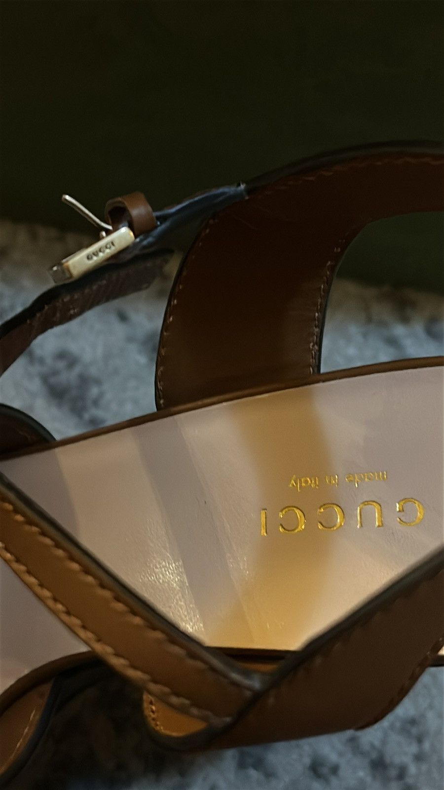 Gucci Gucci Interlocking G One Strap Leather High Heels Sandals Size US 9.5 / IT 39.5 - 8 Thumbnail