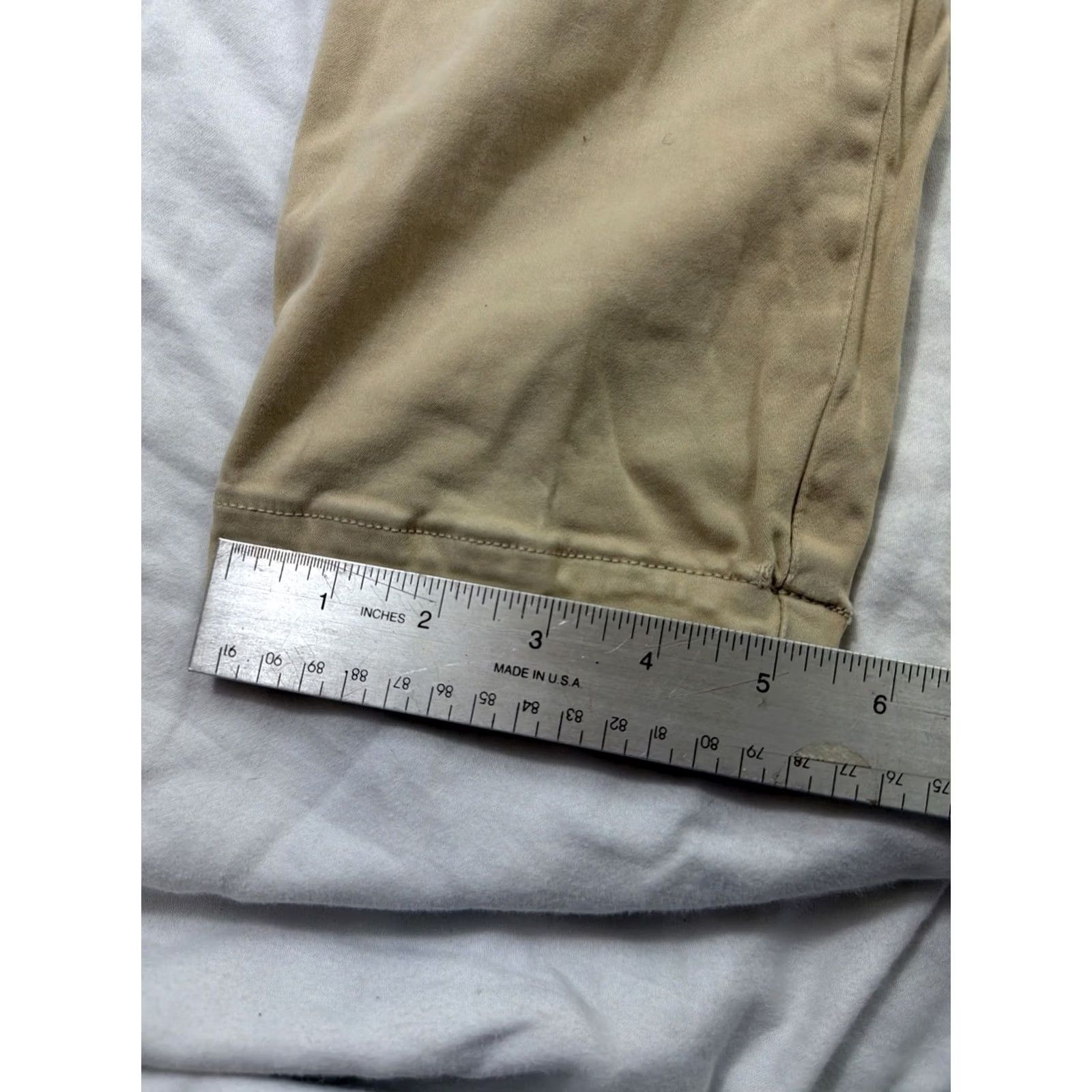 Banana Republic Banana Republic Women’s Chino Pants Beige Sloan Fit Cotton Blend Size 6 Regular Womens Size 28" / US 6 / IT 42 - 4 Thumbnail