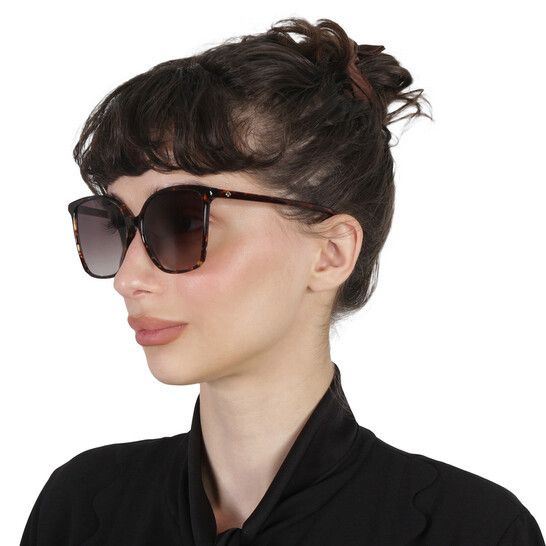 Kate Spade Kate BRIGITTE/F/S 0086 HA Sunglasses Havana Square Frame Size ONE SIZE - 3 Thumbnail