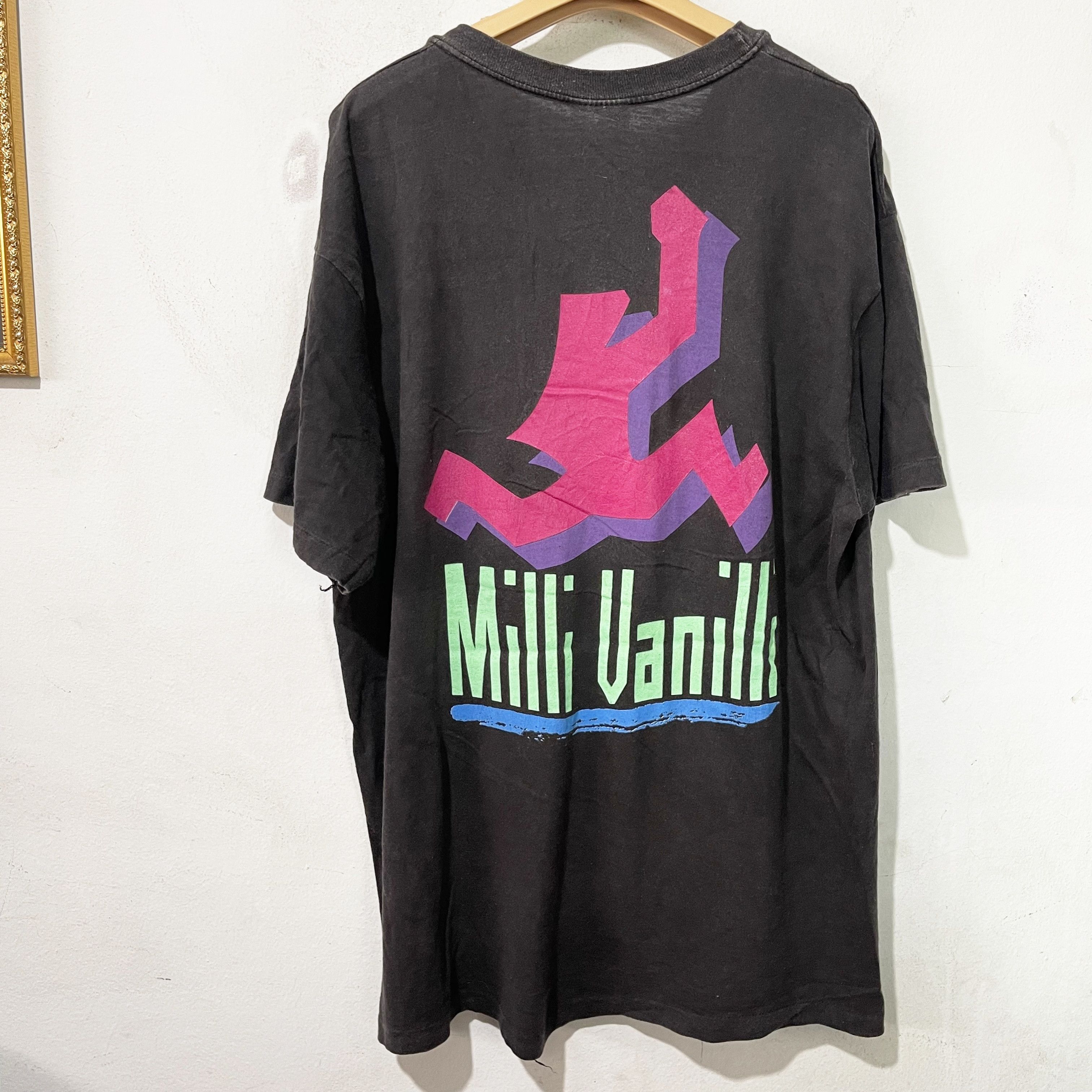 Band Tees Vintage 1990 Milli Vanilli Shirt Size US XL / EU 56 / 4 - 4 Thumbnail